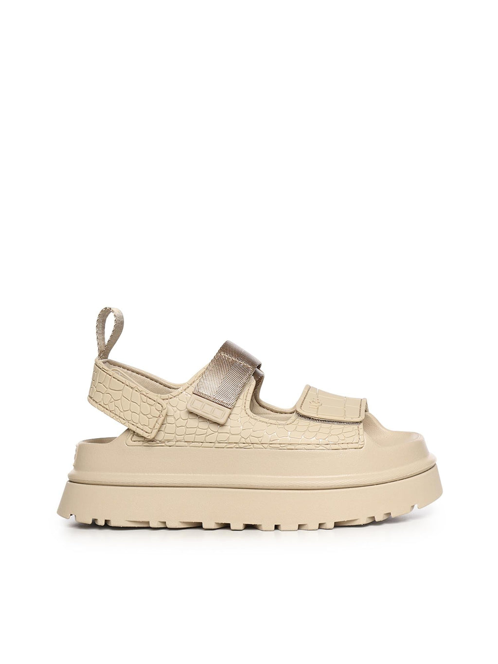 Sandali Goldenglow Embossed Ugg – Гарантія оригінальності – боковий вид
