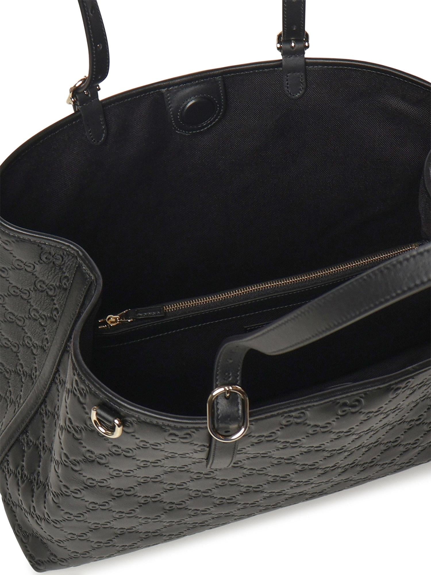 Borsa Shopping Gg Emblem In Pelle Gucci оригінал – Купити в Україні – збільшений вид