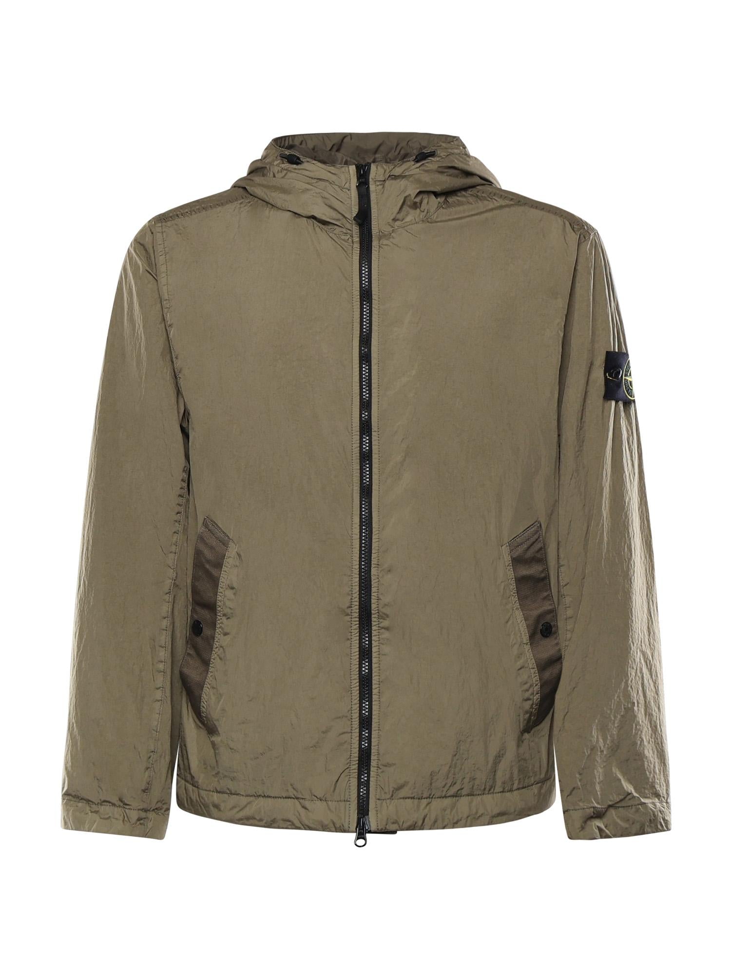 Giacca In Reps DI Nylon Con Logo Stone island оригінал – Купити в Україні – боковий вид