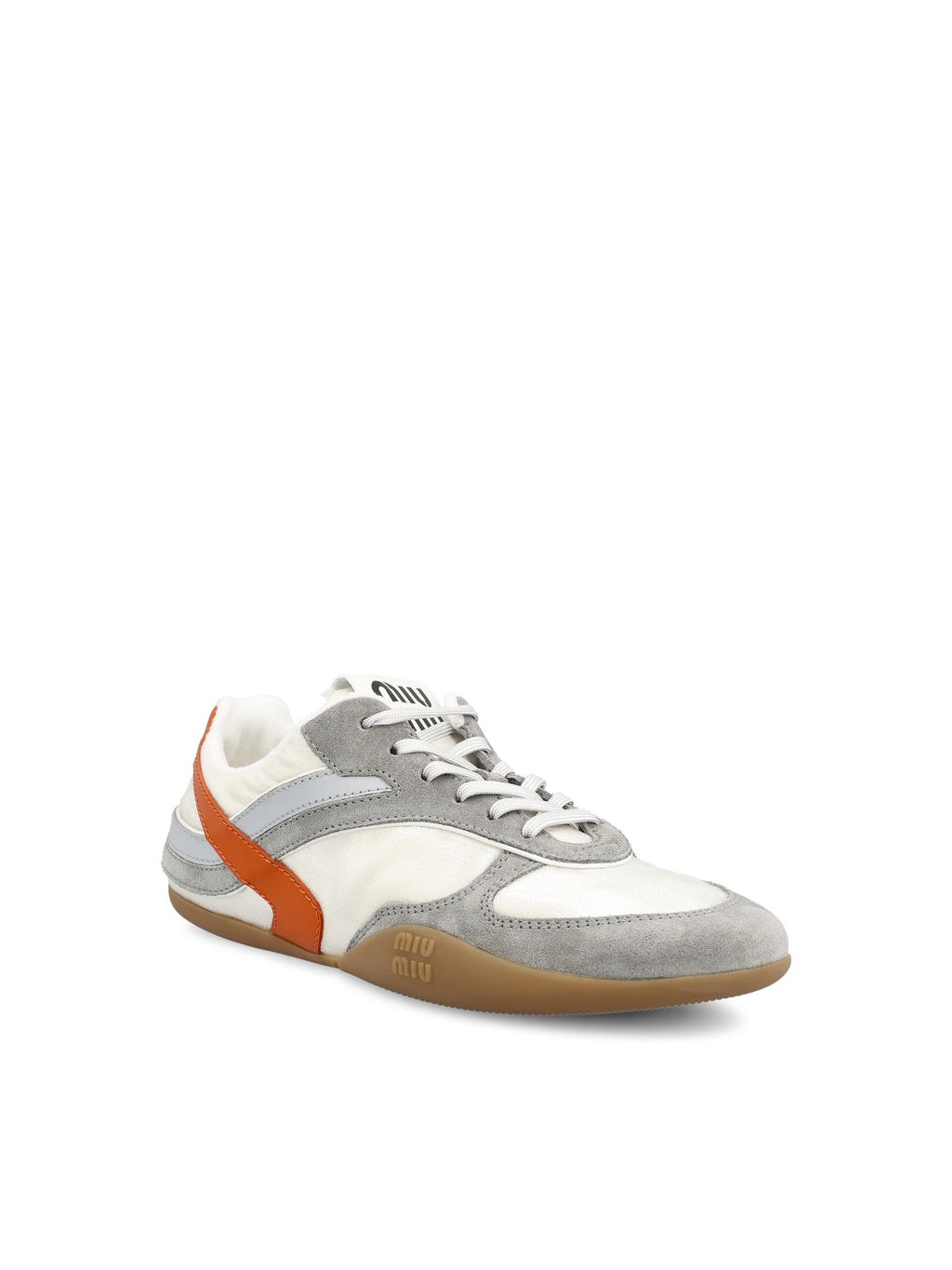 Оригінальна Gymnasium Sneakers In Fabric And Leather Miu miu – вид ззаду