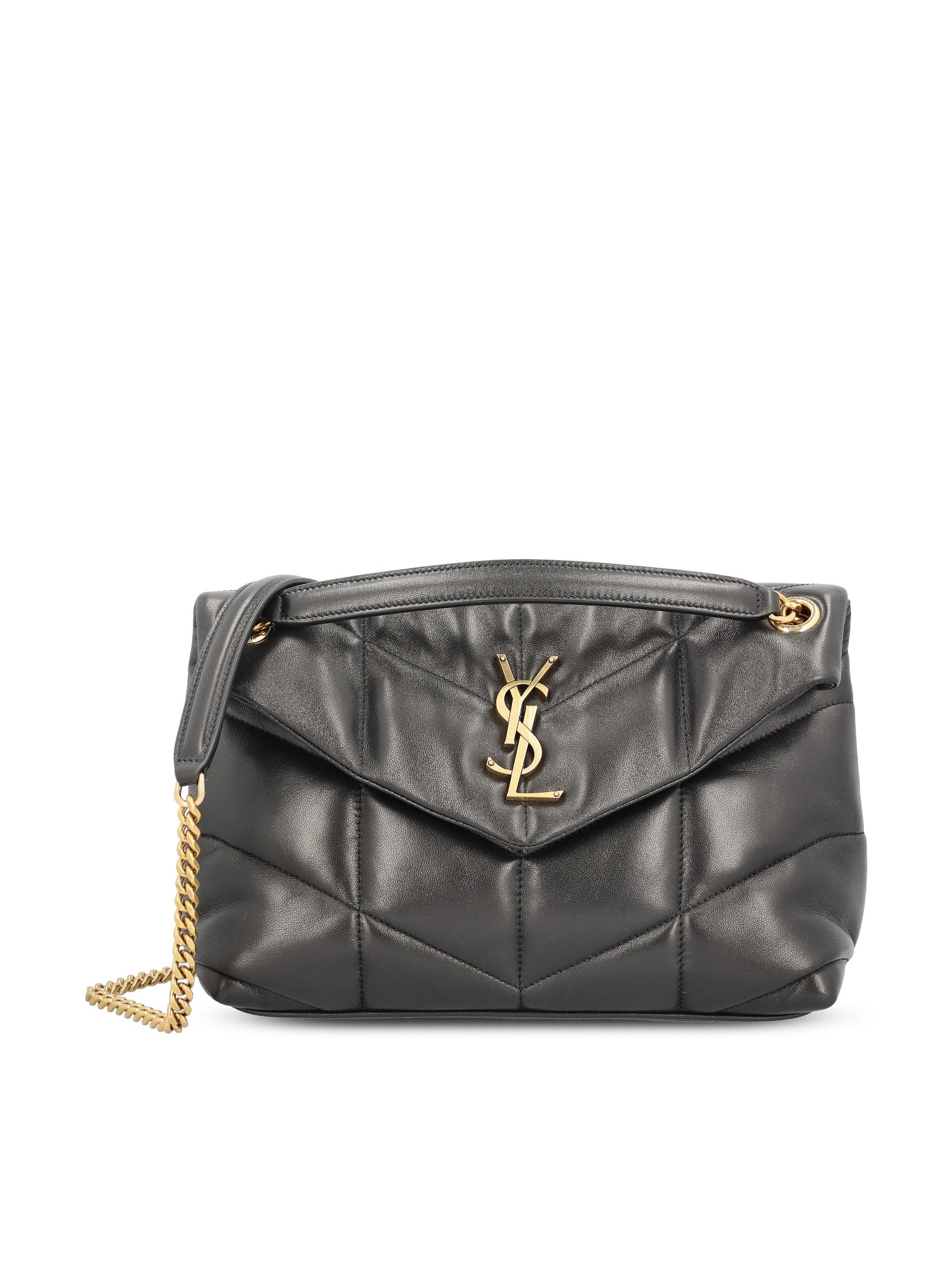 Small Leather Puffer Bag Saint laurent оригінал – Купити в Україні – боковий вид