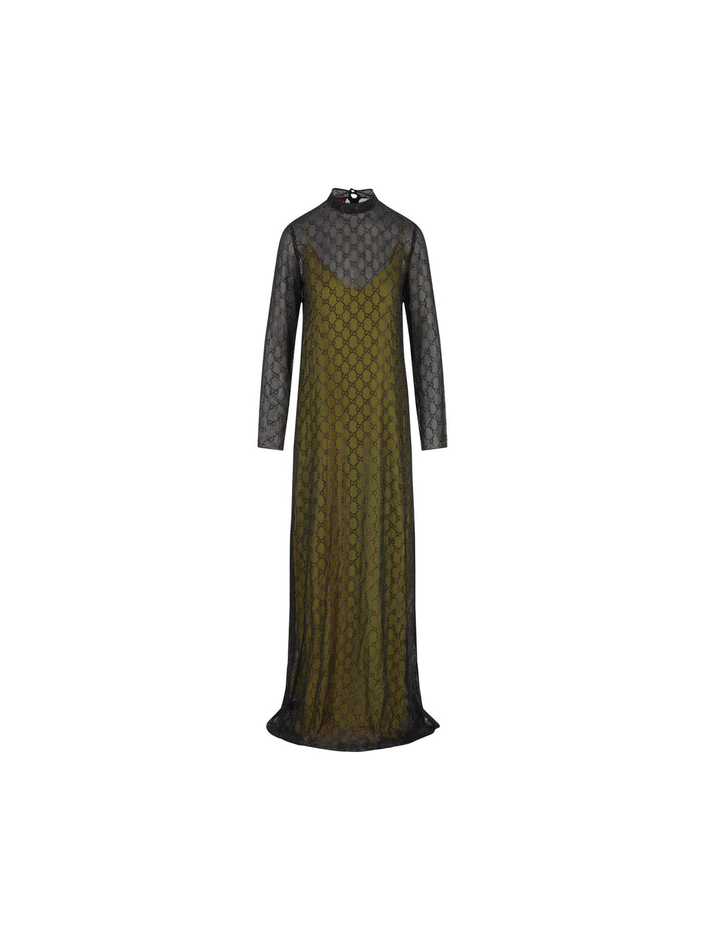 Embroidered Dress In Silk Georgette Gucci оригінал – Купити в Україні – боковий вид