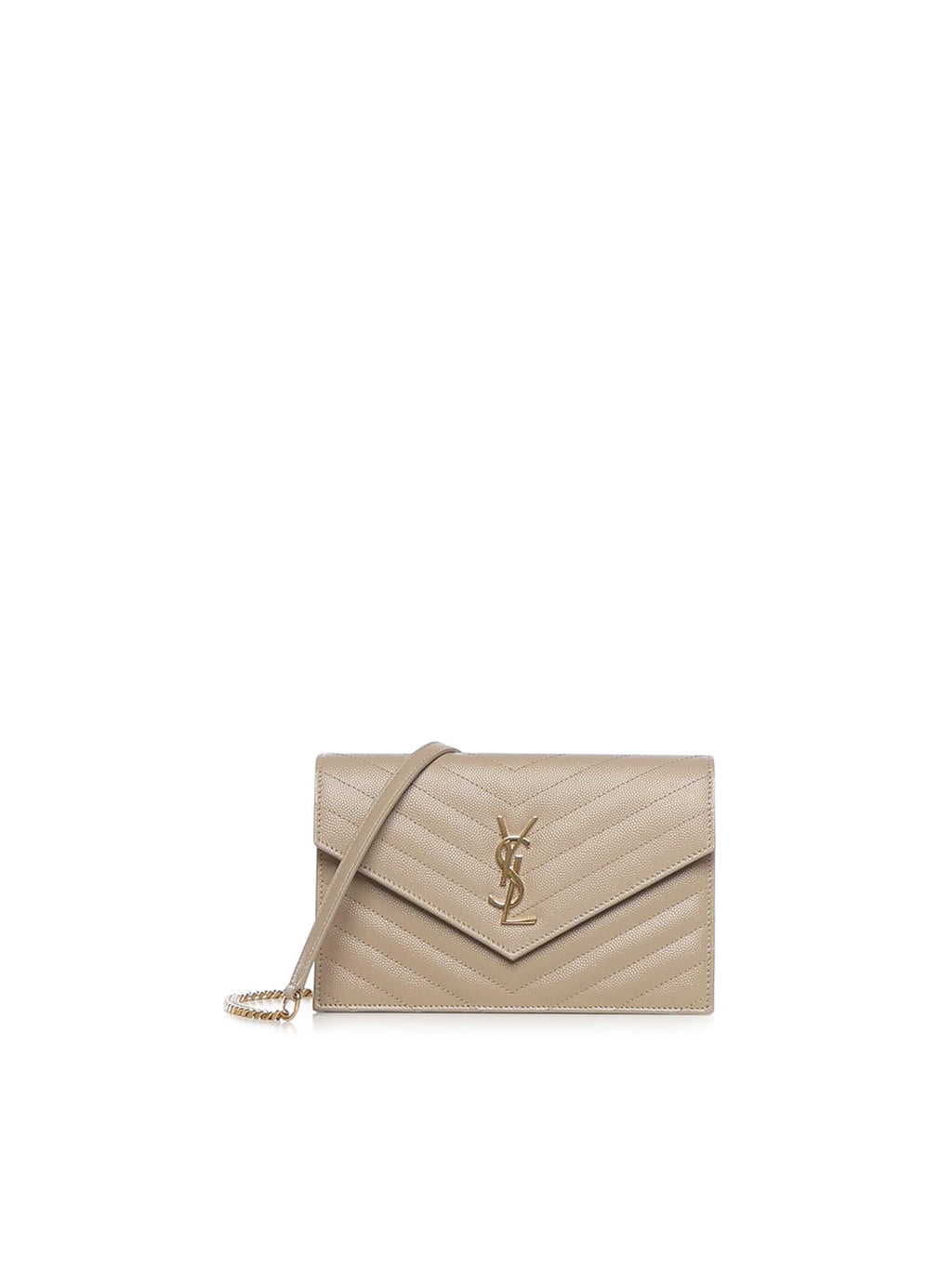 Оригінальна Pochette Envelope Con Catena Cassandre In Pelle Saint laurent – боковий вид