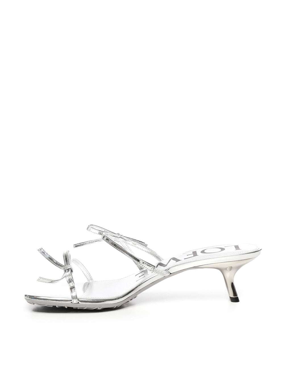 Sandali Petal In Pelle DI Vitello Metallizzata Loewe – Гарантія оригінальності – збільшений вид