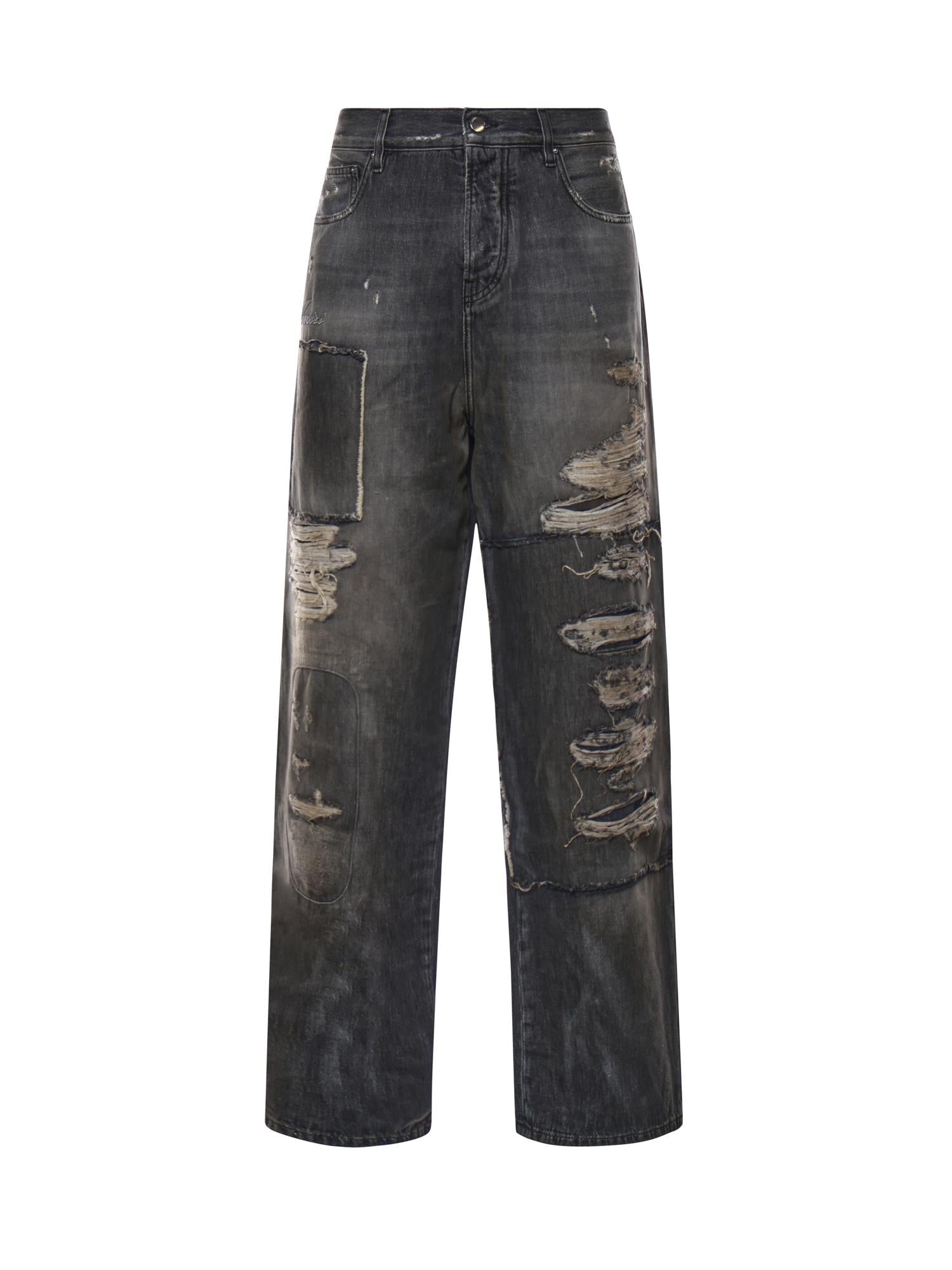 Оригінальна Jeans Baggy Carpenter Repaired Amiri – боковий вид