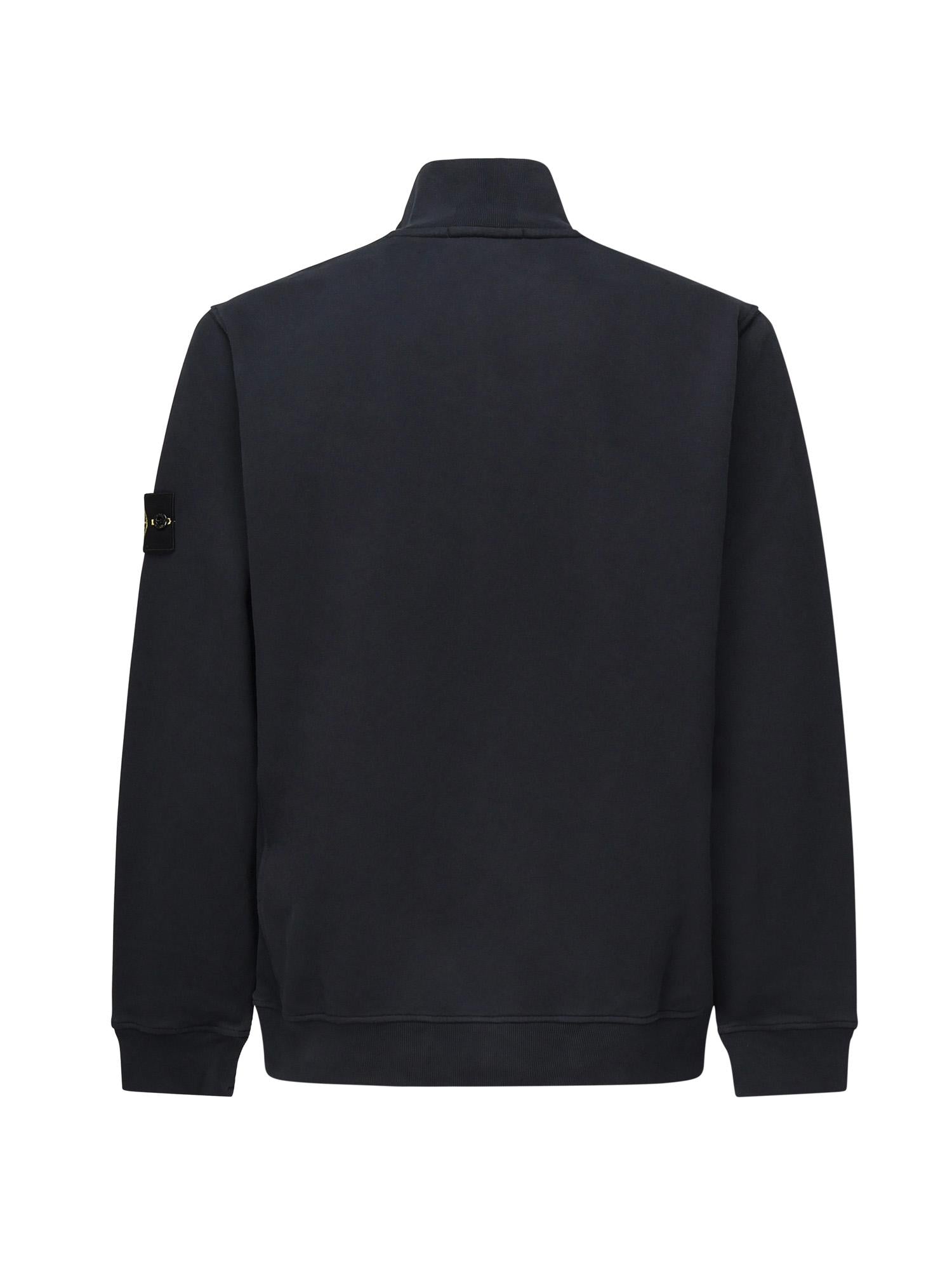Felpa Con Zip E Intarsi A Costine Stone island – Гарантія оригінальності – детальний вид