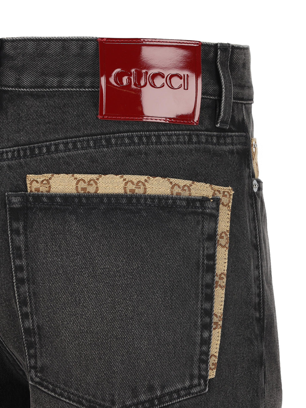 Оригінальна Cotton Denim Trousers Gucci – збільшений вид