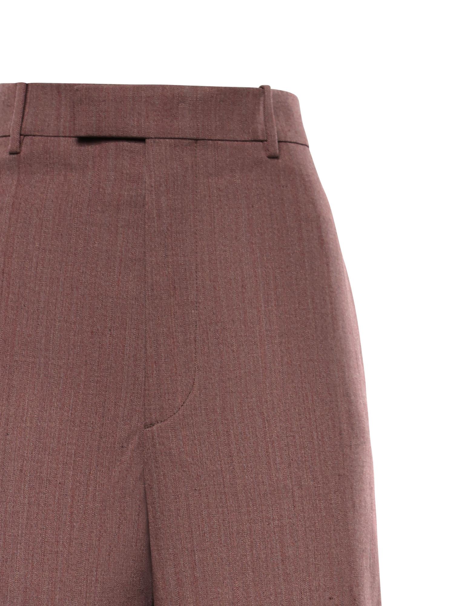 Pantaloni In Lana E Lino Bottega veneta оригінал – Купити в Україні – вид ззаду