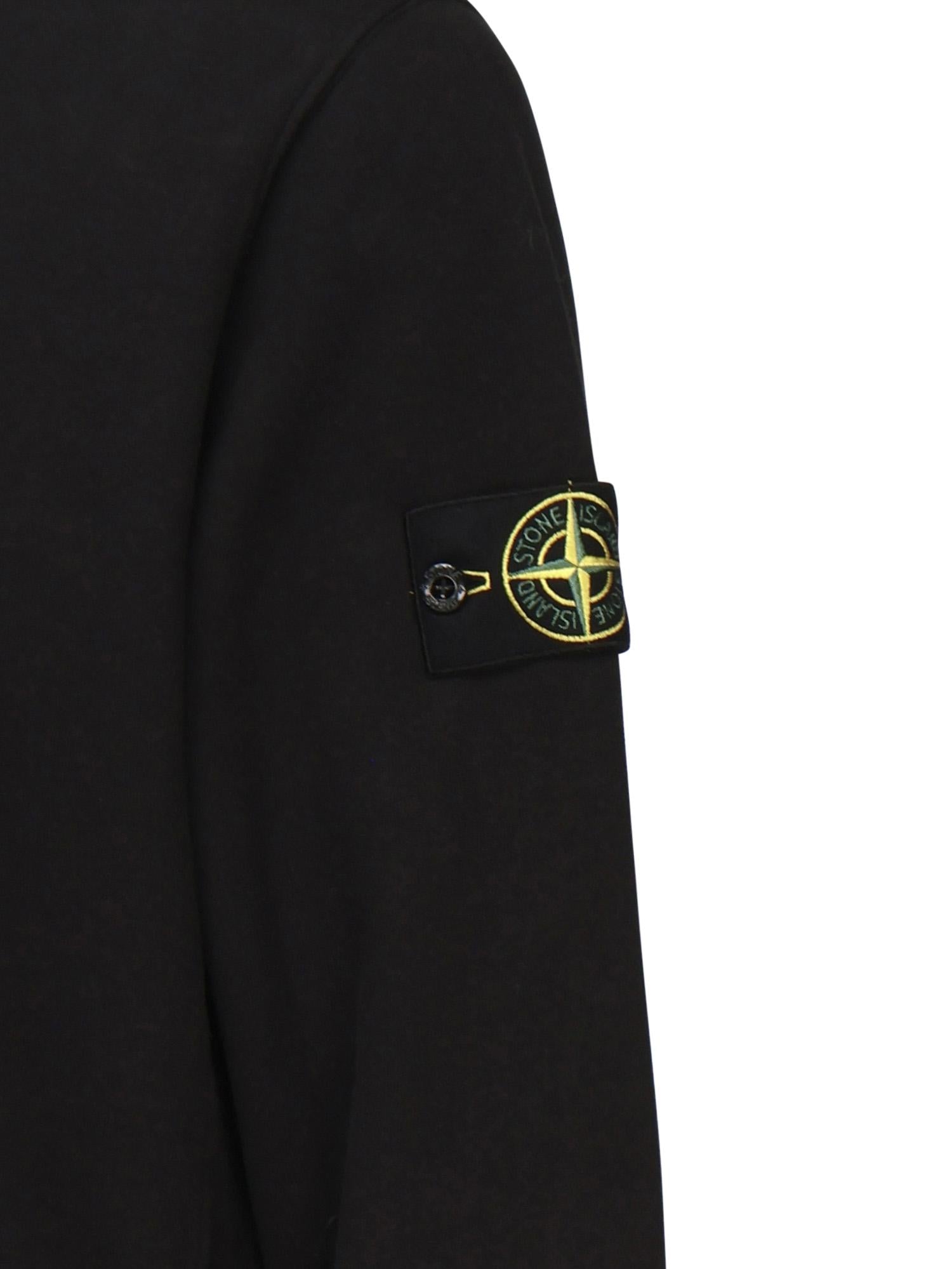 Оригінальна Felpa Girocollo Con Logo Stone island – вид ззаду