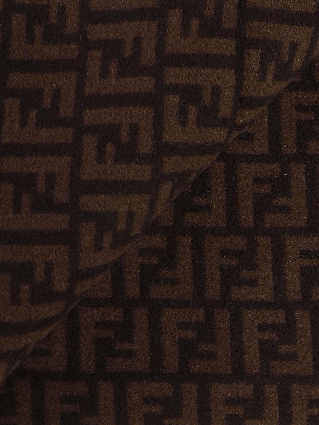 Sciarpa In Lana E Cashmere Ff Jacquard Fendi – Гарантія оригінальності – вид ззаду
