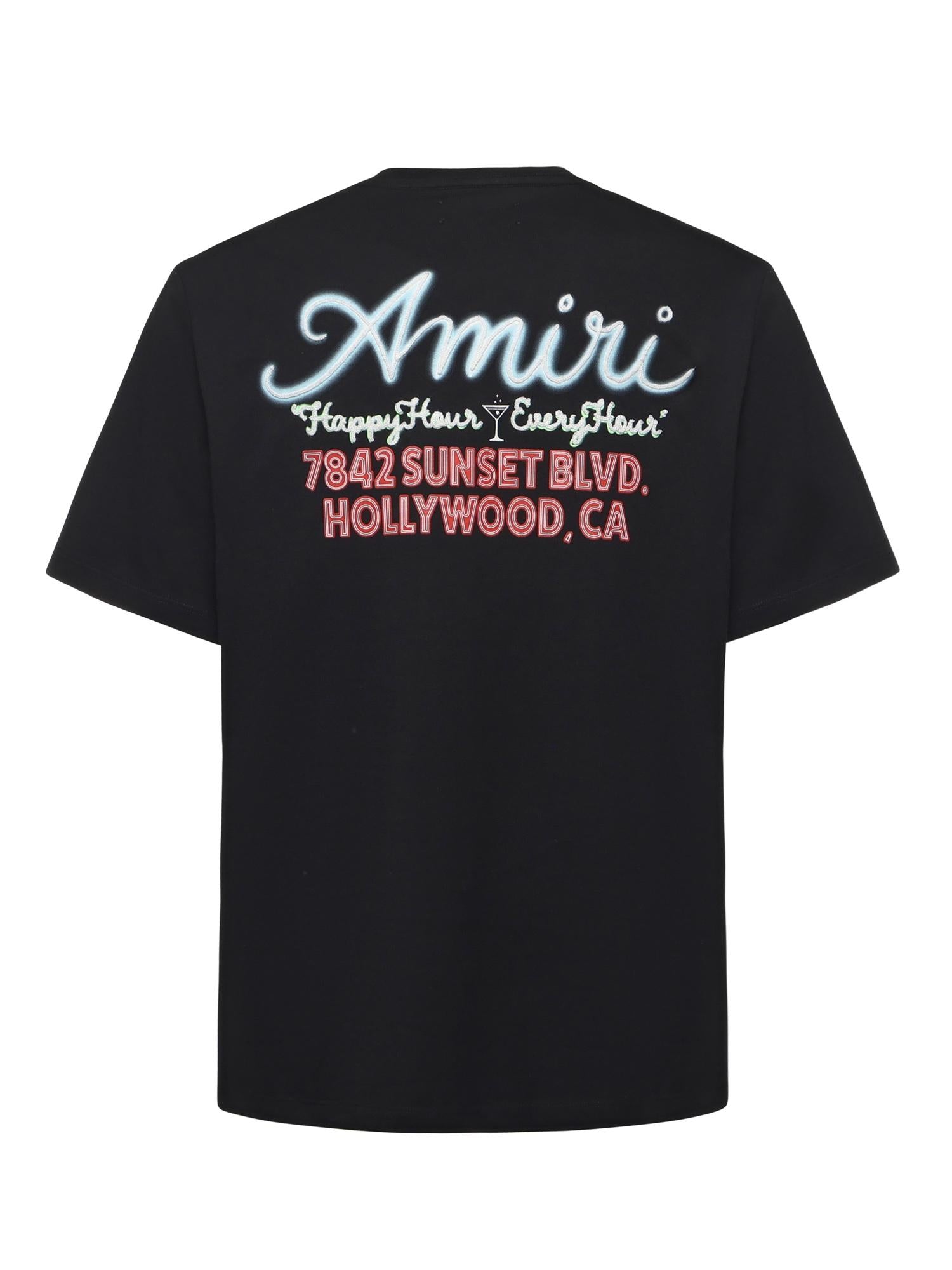 Оригінальна Neon Lights T-Shirt In Cotone Amiri – детальний вид