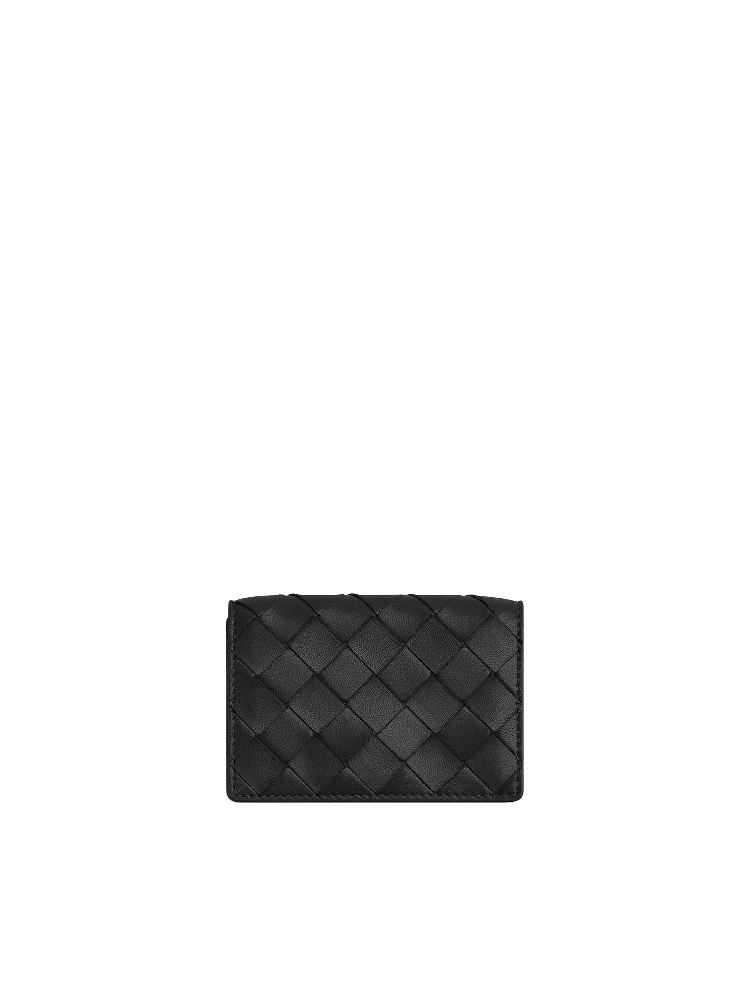 Оригінальна Porta Biglietti Da Visita Intrecciato Bottega veneta – боковий вид