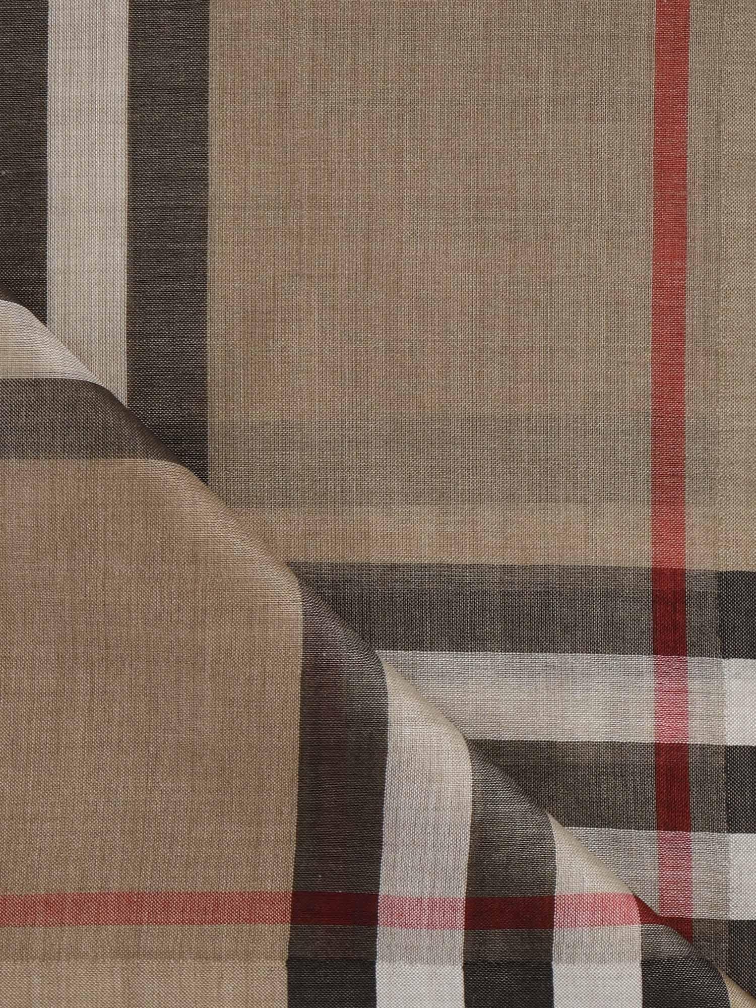 Оригінальна Sciarpa In Lana E Seta Check Burberry – вид ззаду