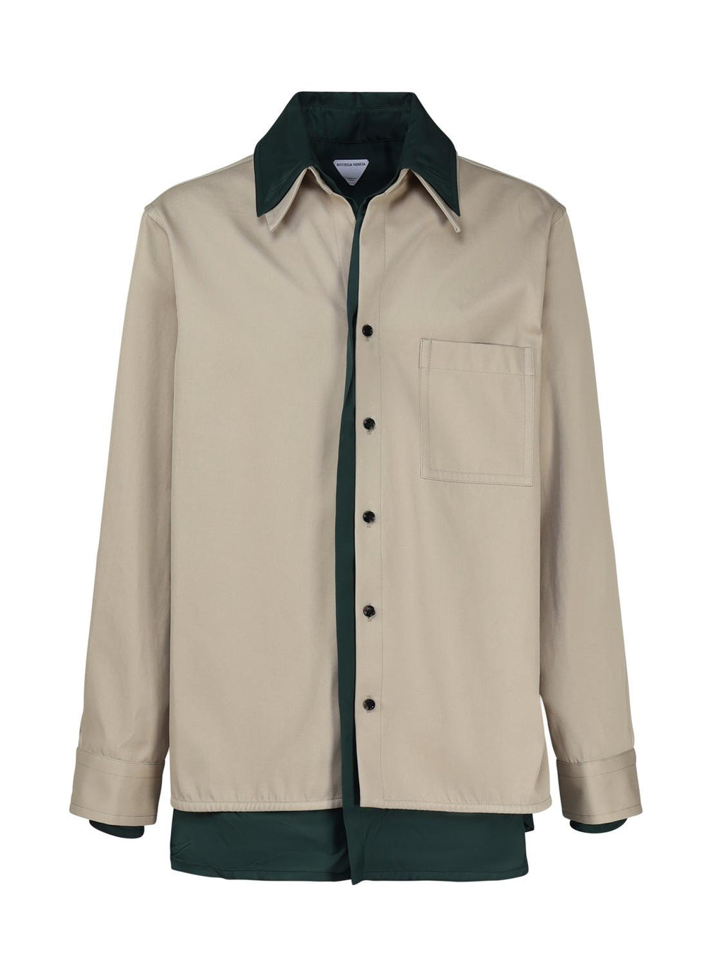Camicia In Twill DI Cotone Doppio Strato Bottega veneta – Гарантія оригінальності – боковий вид