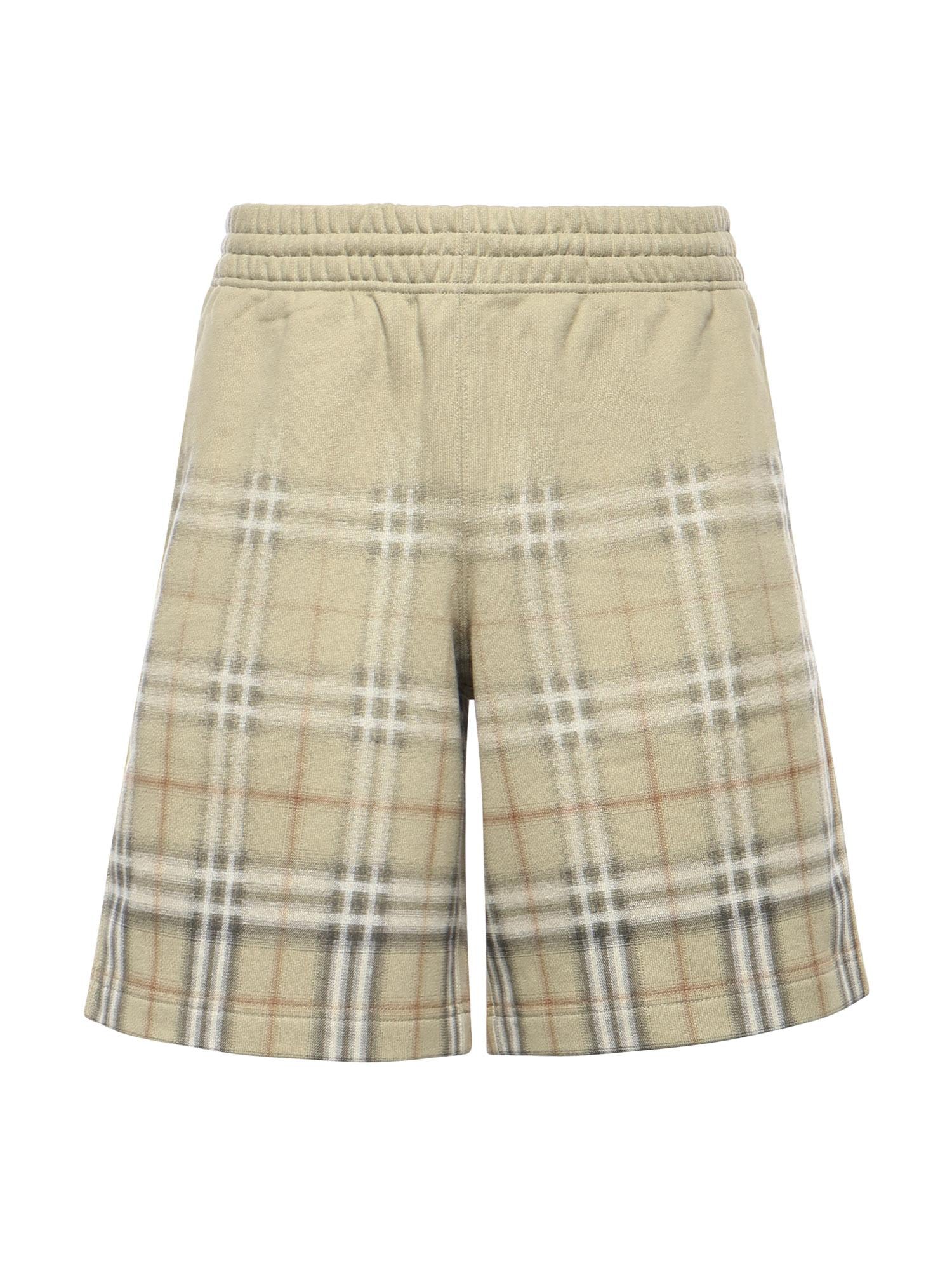 Оригінальна Shorts In Cotone Check Sfumato Burberry – боковий вид