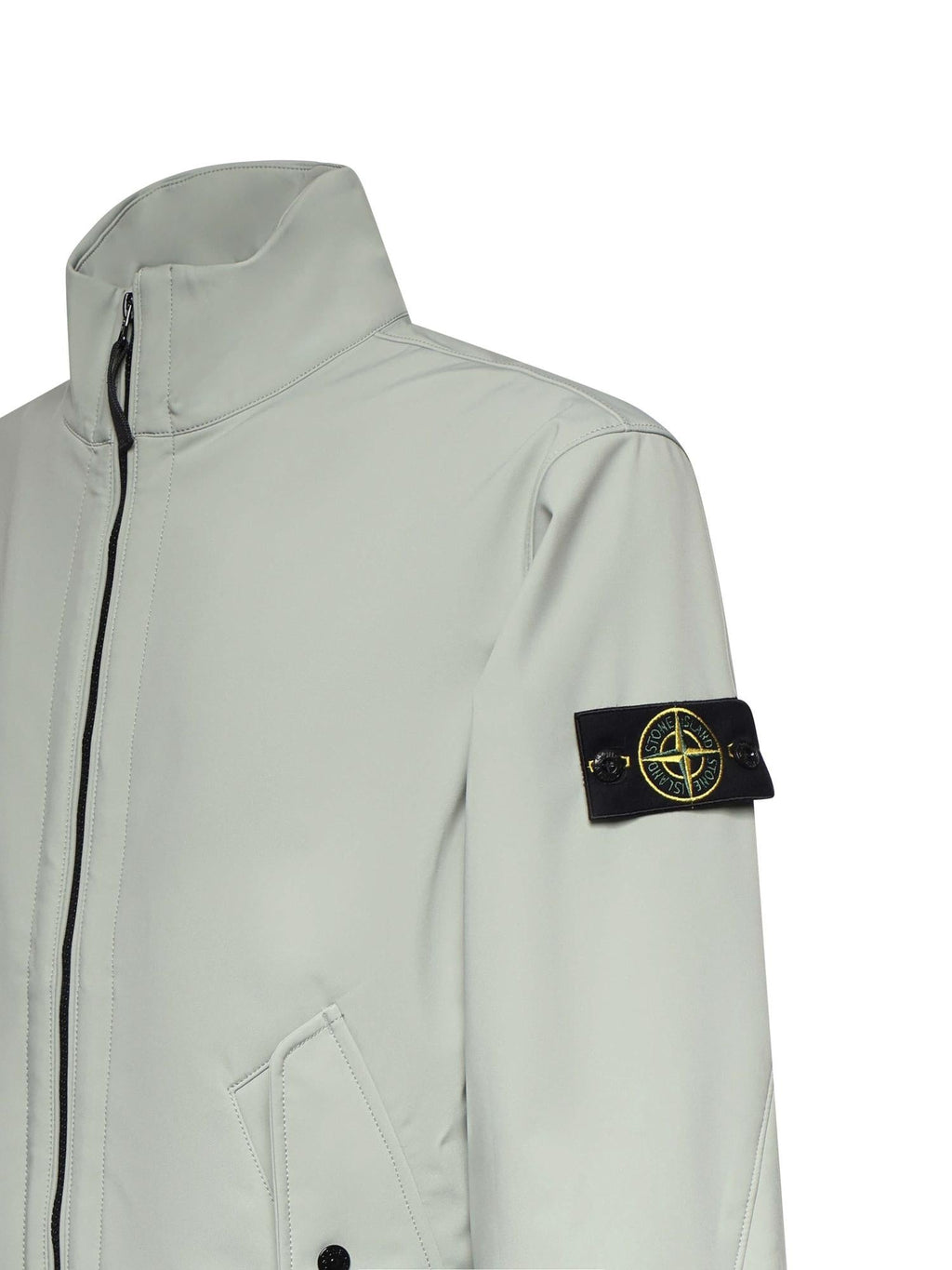 Оригінальна Giacca Light Soft Shell-R E.dye Technology Con Logo Stone island – вид ззаду