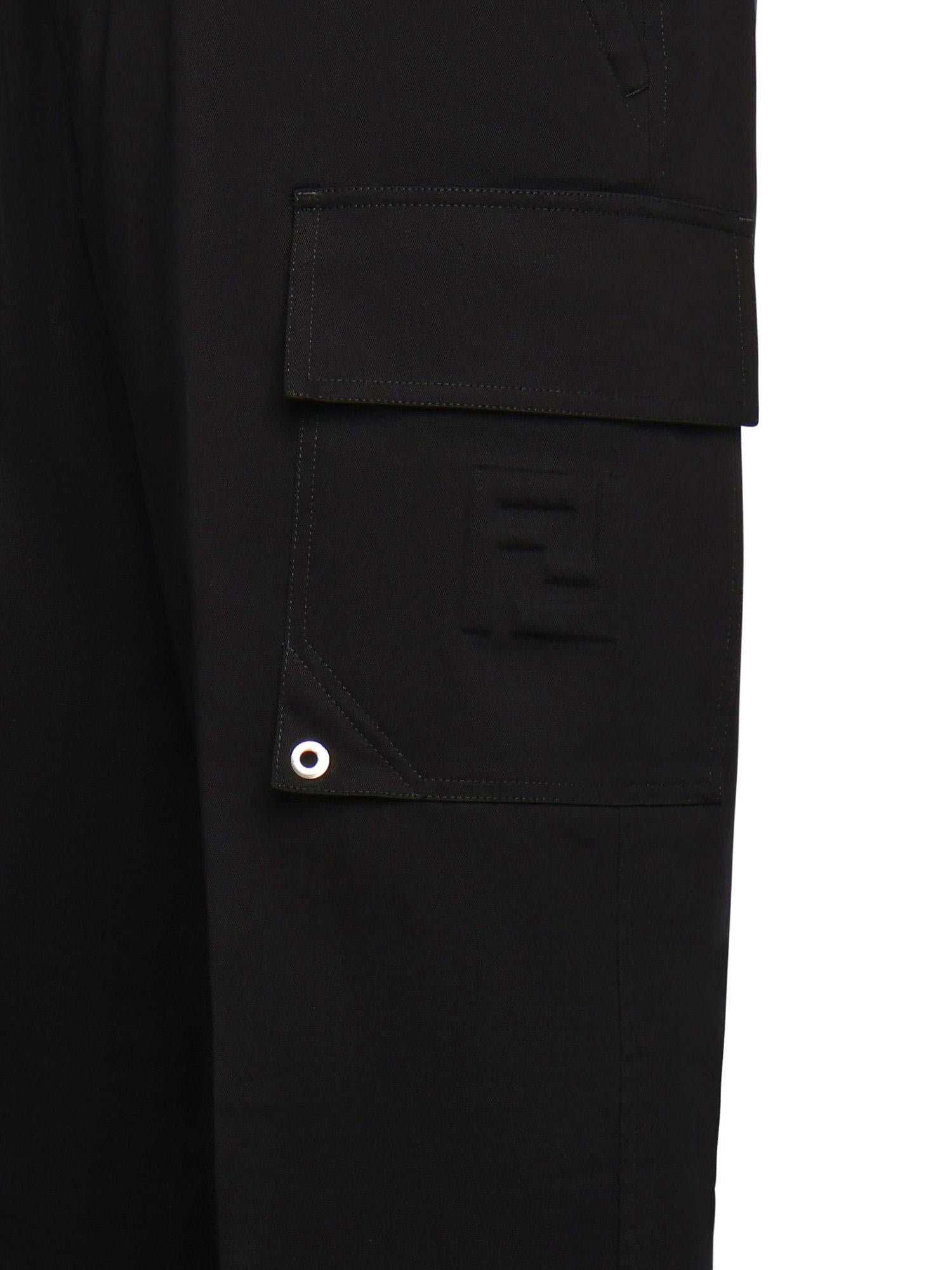 Pantaloni In Gabardine DI Cotone Fendi – Гарантія оригінальності – вид ззаду