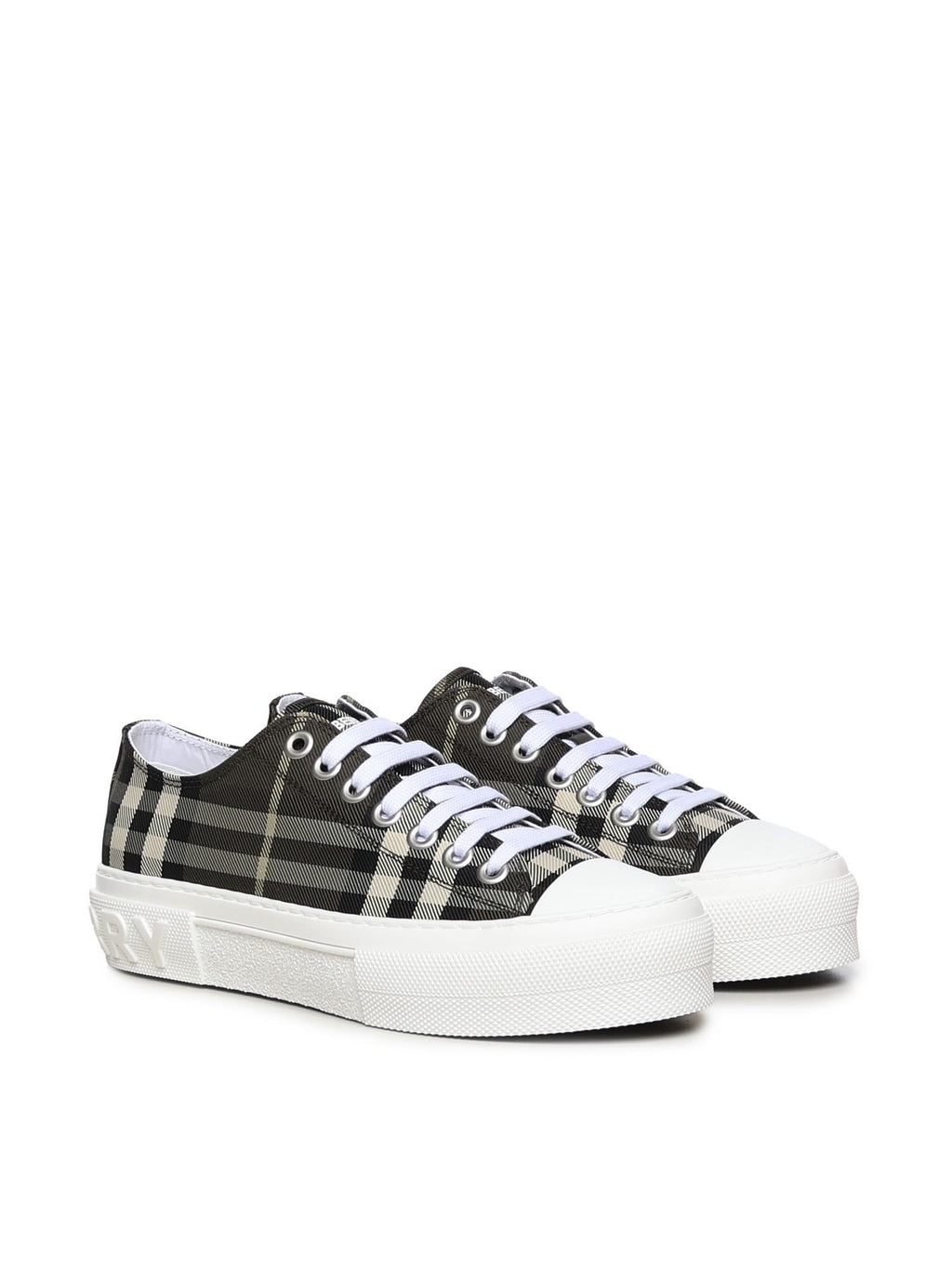 Sneaker In Misto Nylon Check Burberry – Гарантія оригінальності – вид ззаду