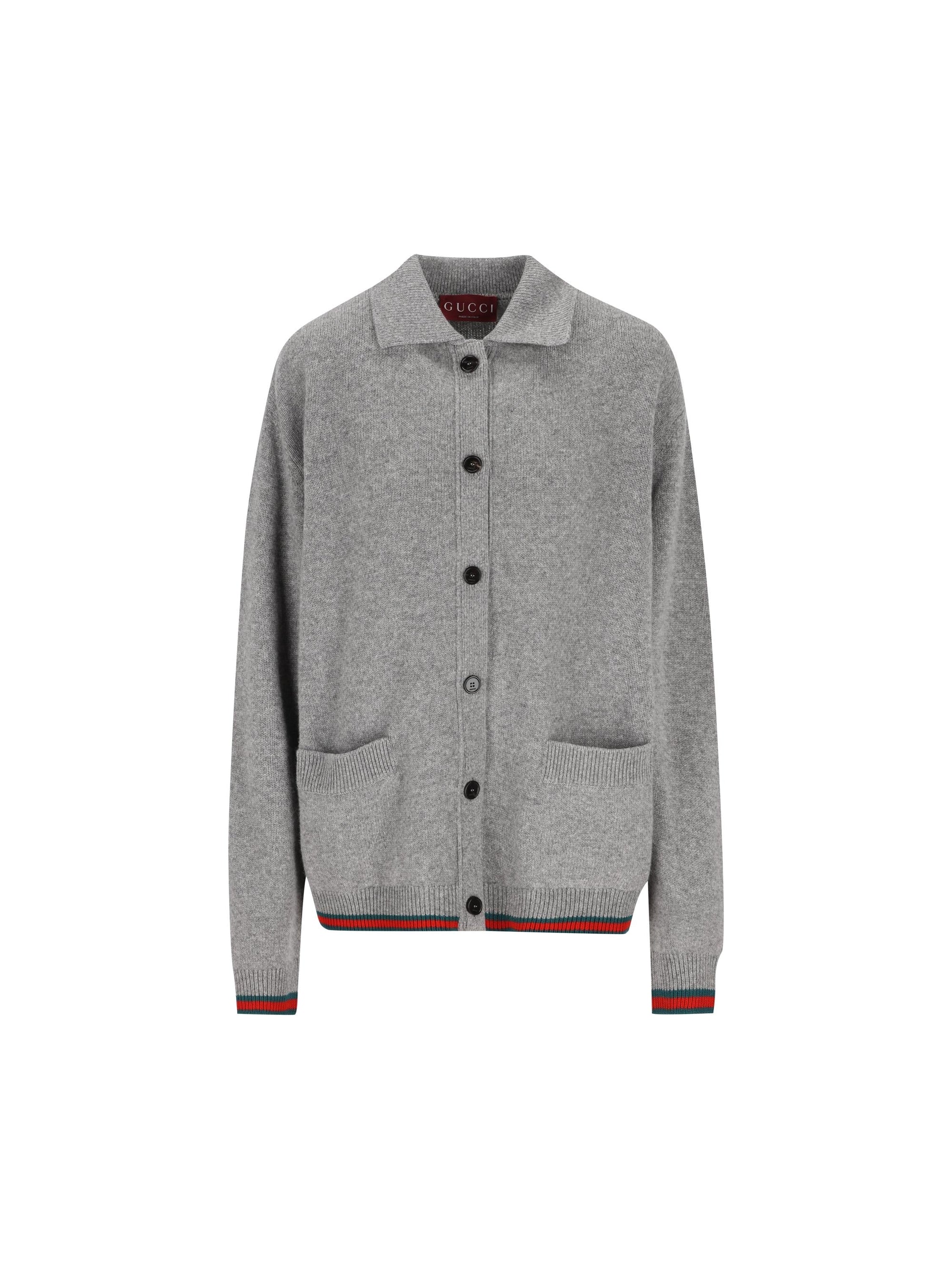Wool And Cashmere Cardigan Gucci – Гарантія оригінальності – боковий вид