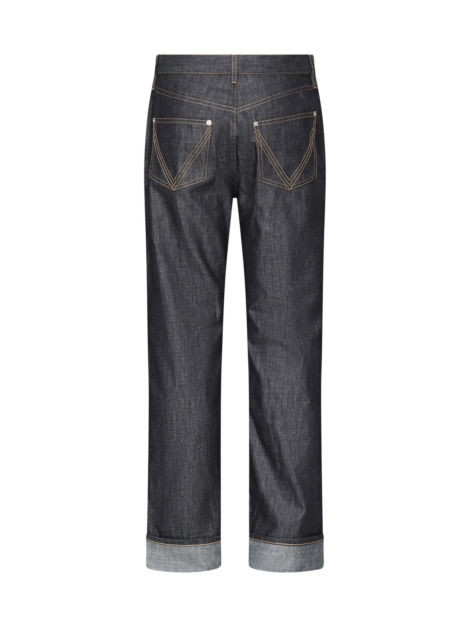 Jeans A Gamba Ampia Bottega veneta – Гарантія оригінальності – детальний вид