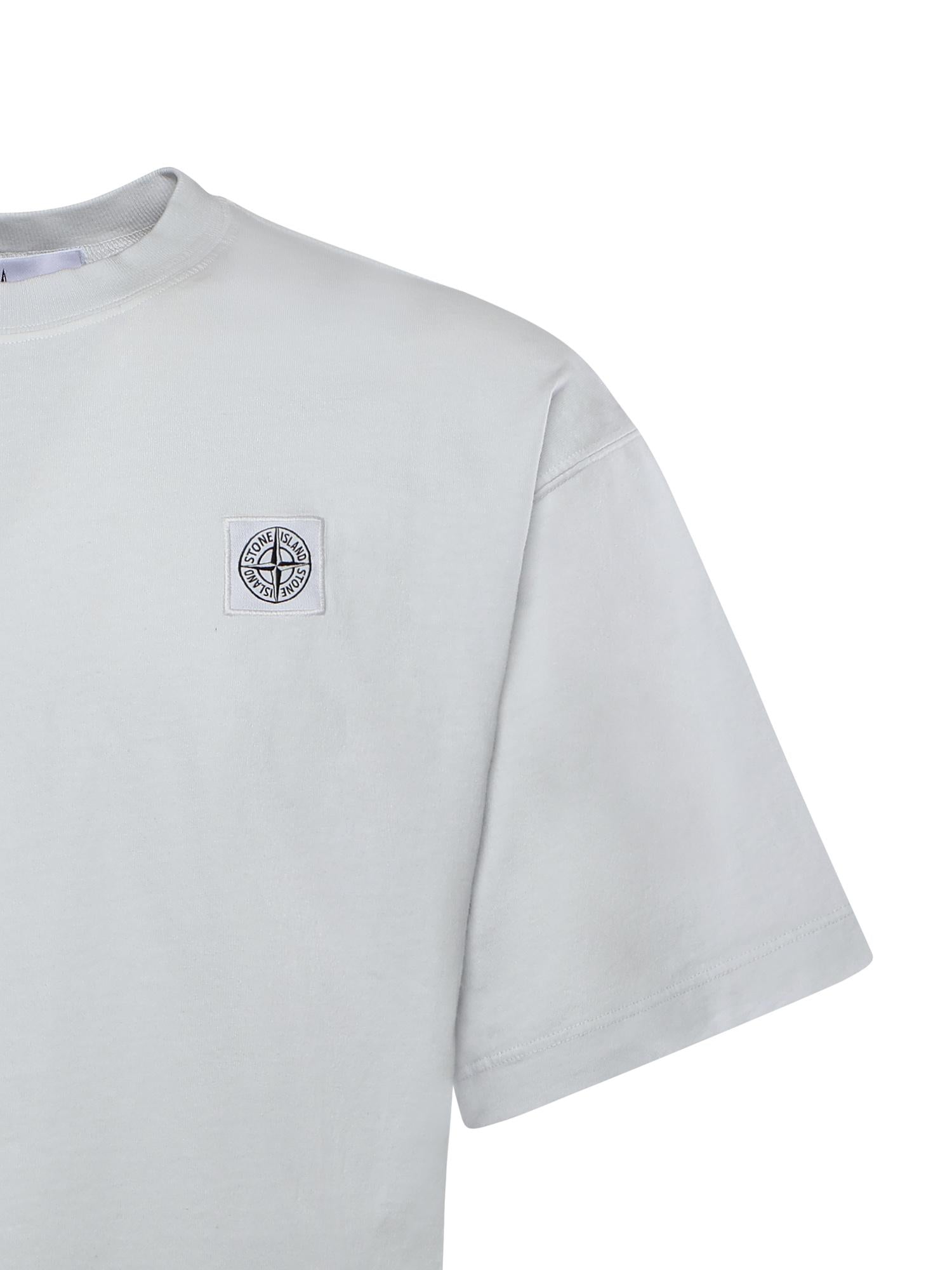 Оригінальна T-Shirt Con Patch Compass In Jersey DI Cotone Stone island – вид ззаду