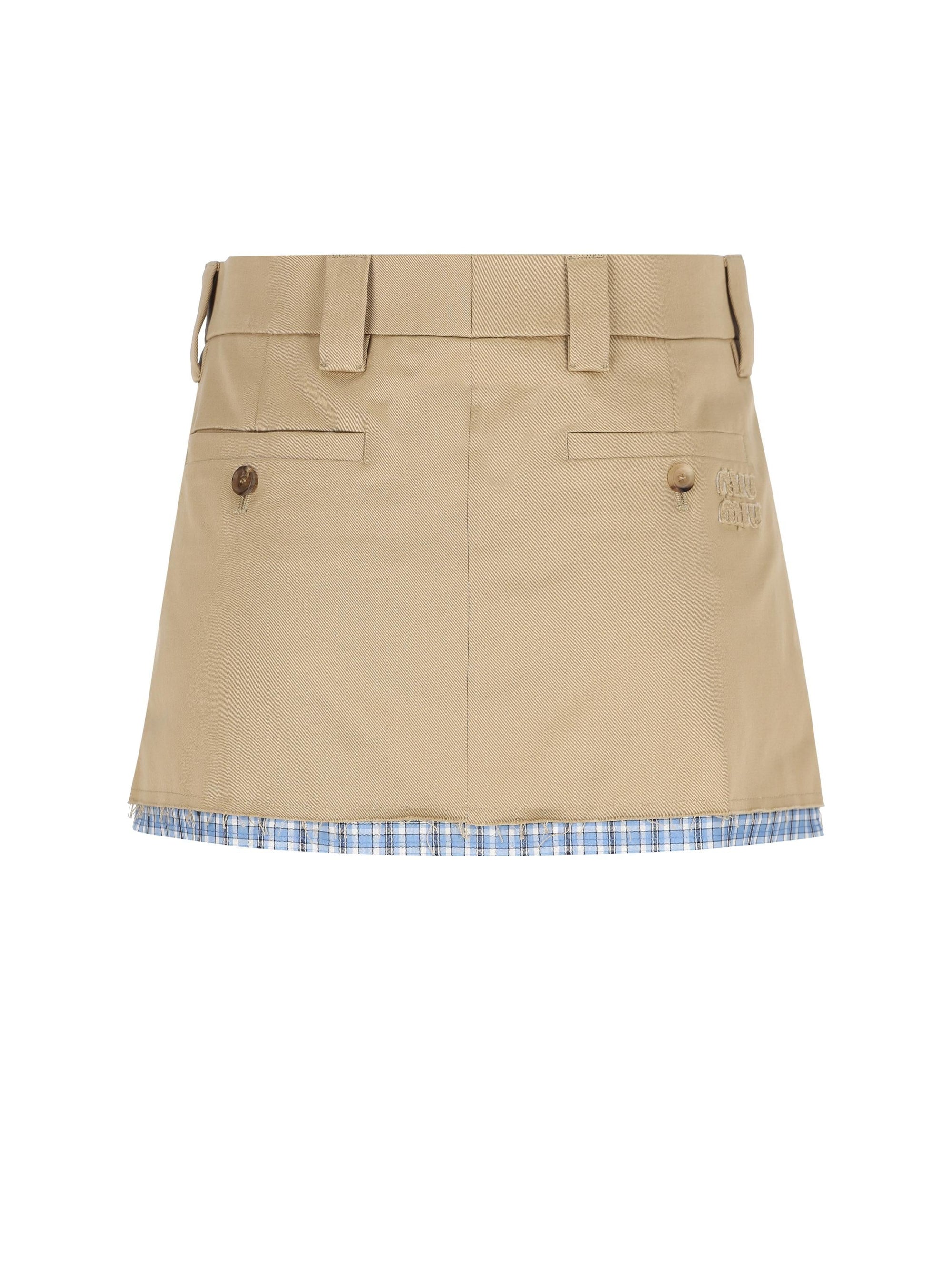 Cotton Skirt Miu miu оригінал – Купити в Україні – вид ззаду