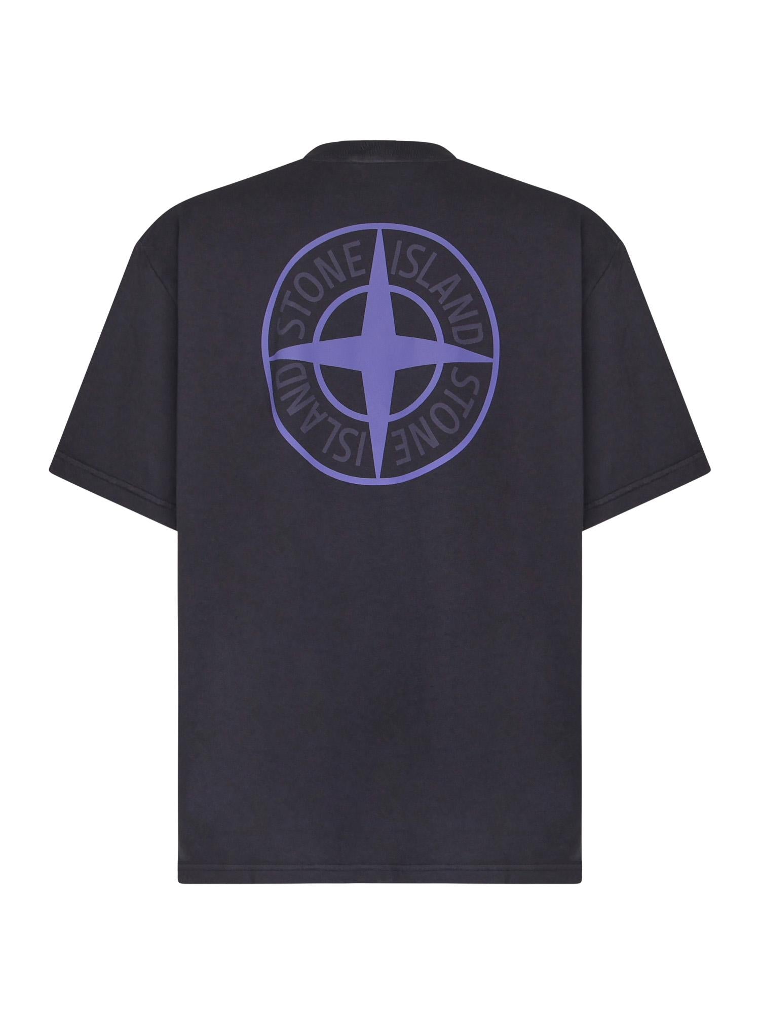 T-Shirt Con Con Stampa 02 Industrial Logos Stone island оригінал – Купити в Україні – детальний вид