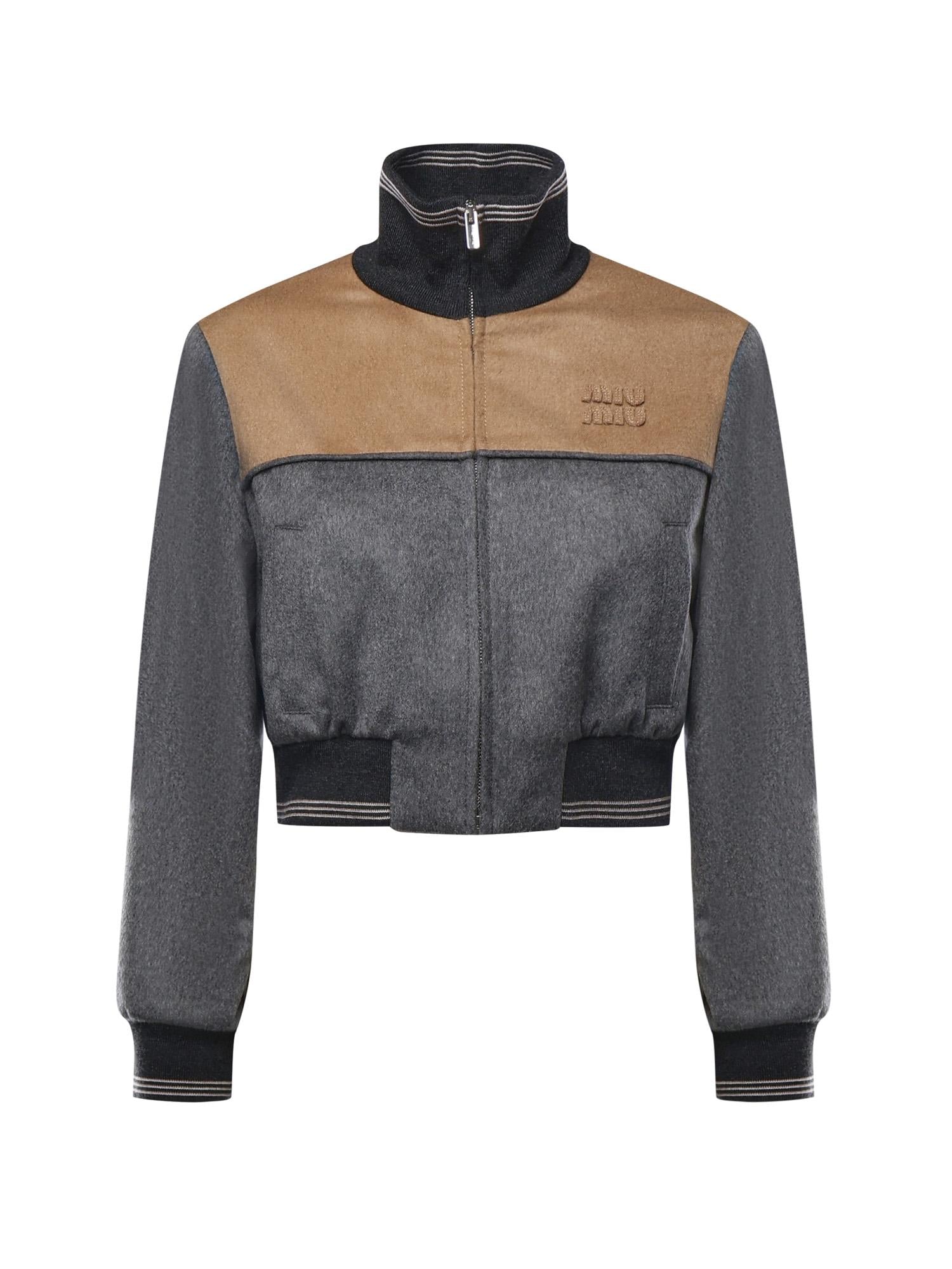 Blouson In Velour Con Zip Miu miu – Гарантія оригінальності – боковий вид