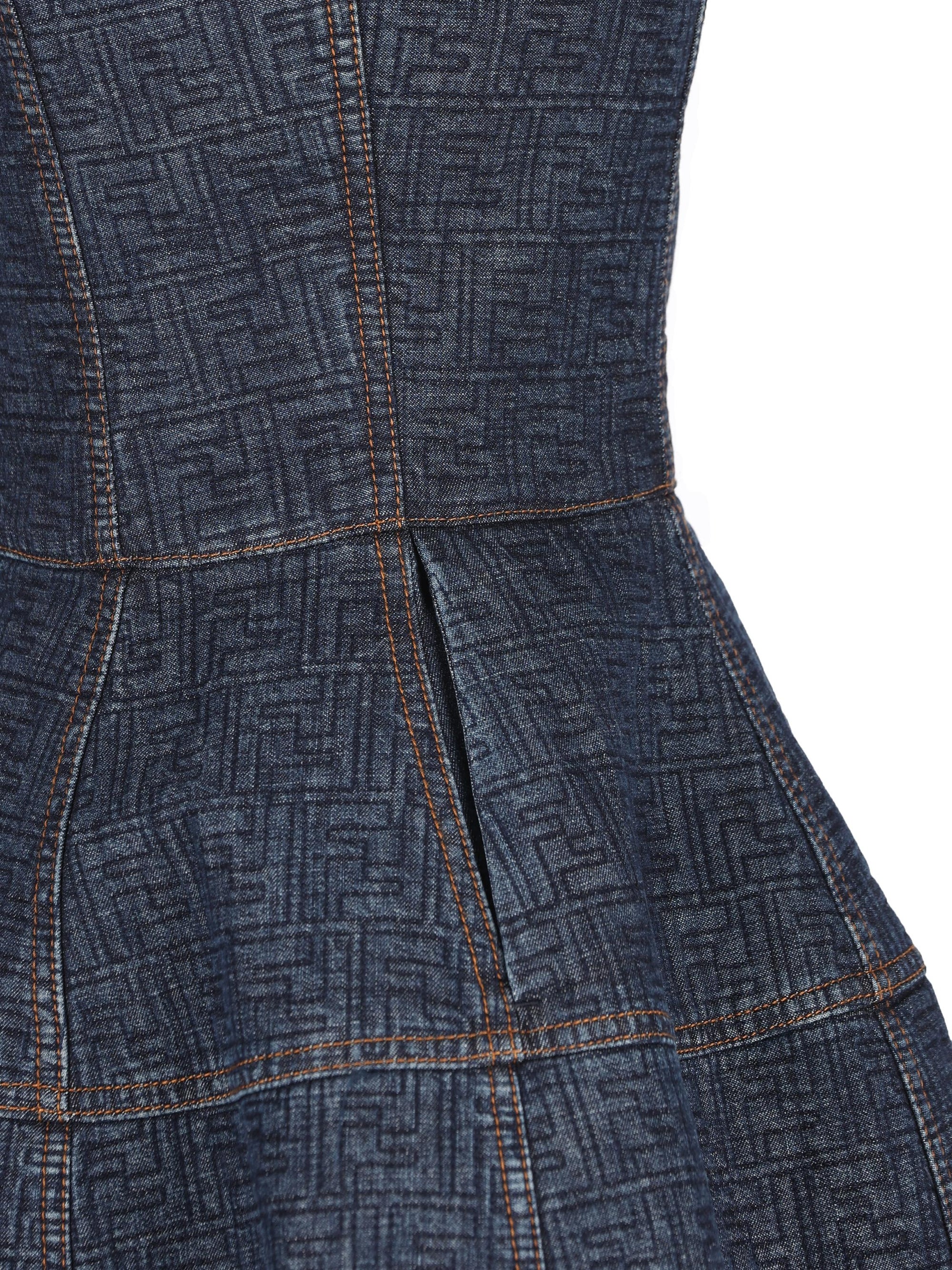 Abito In Denim Ff Fendi – Гарантія оригінальності – збільшений вид
