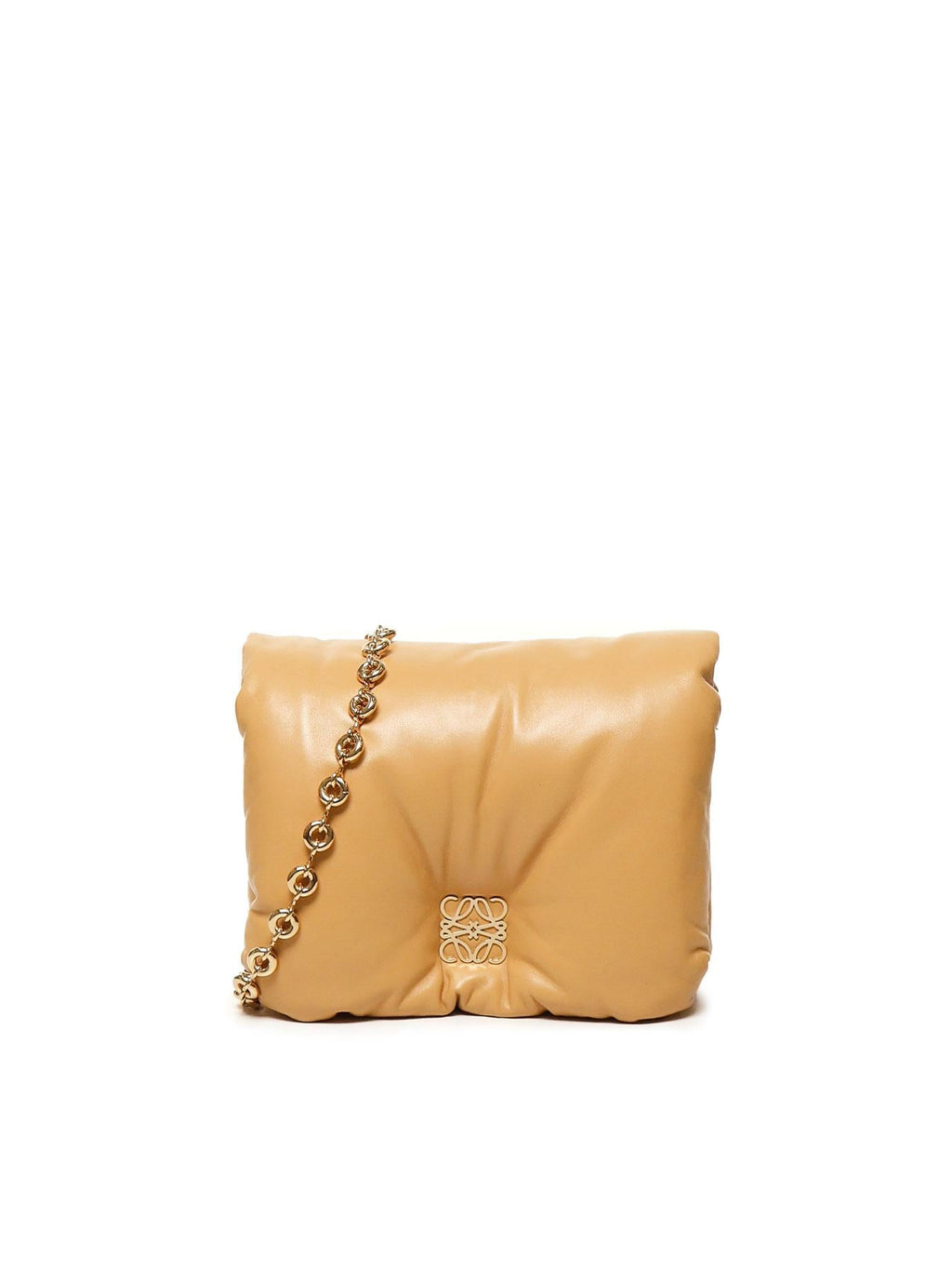 Оригінальна Borsa Puffer Goya In Agnello Nappato Lucido Loewe – боковий вид