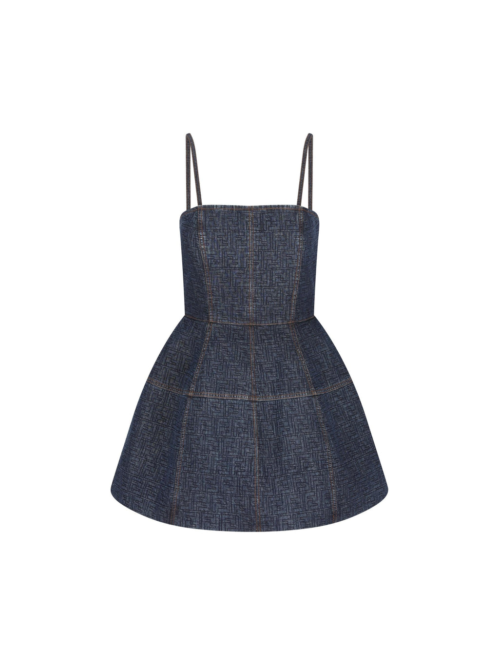 Abito In Denim Ff Fendi – Гарантія оригінальності – боковий вид