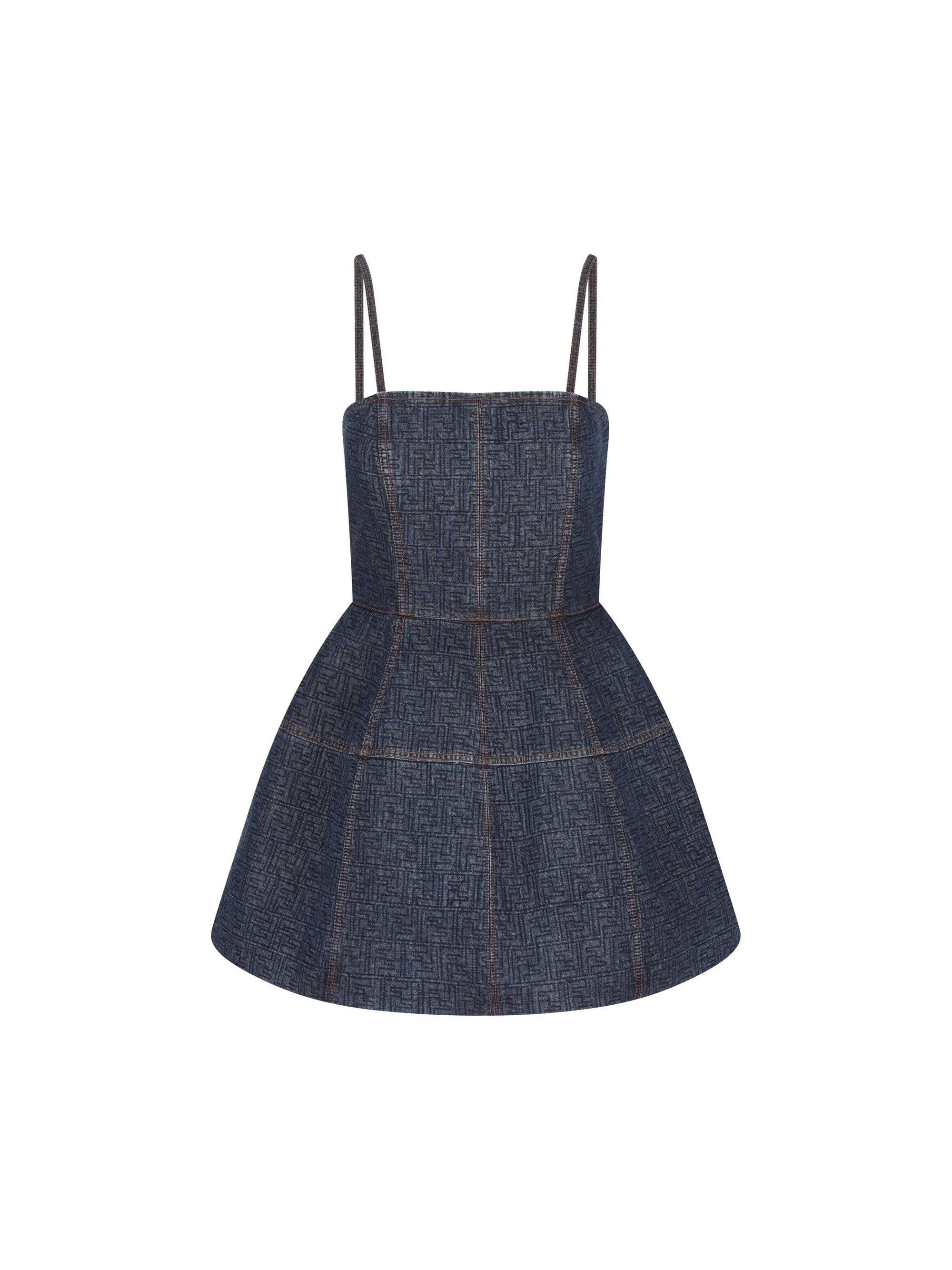 Abito In Denim Ff Fendi – Гарантія оригінальності – боковий вид