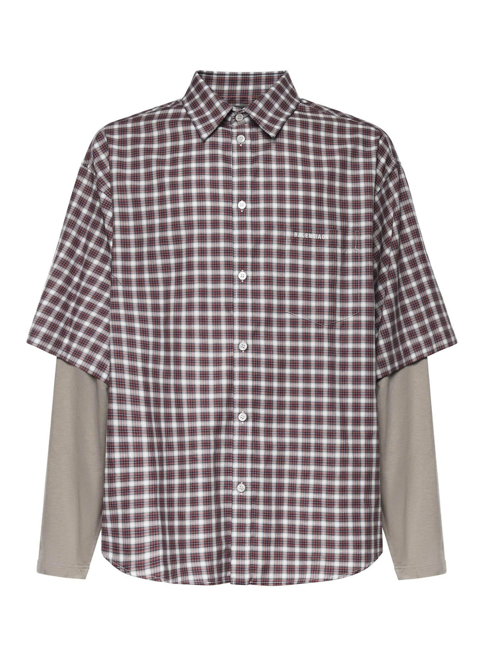 Оригінальна Camicia Wrong Sleeve In Popeline Balenciaga – боковий вид
