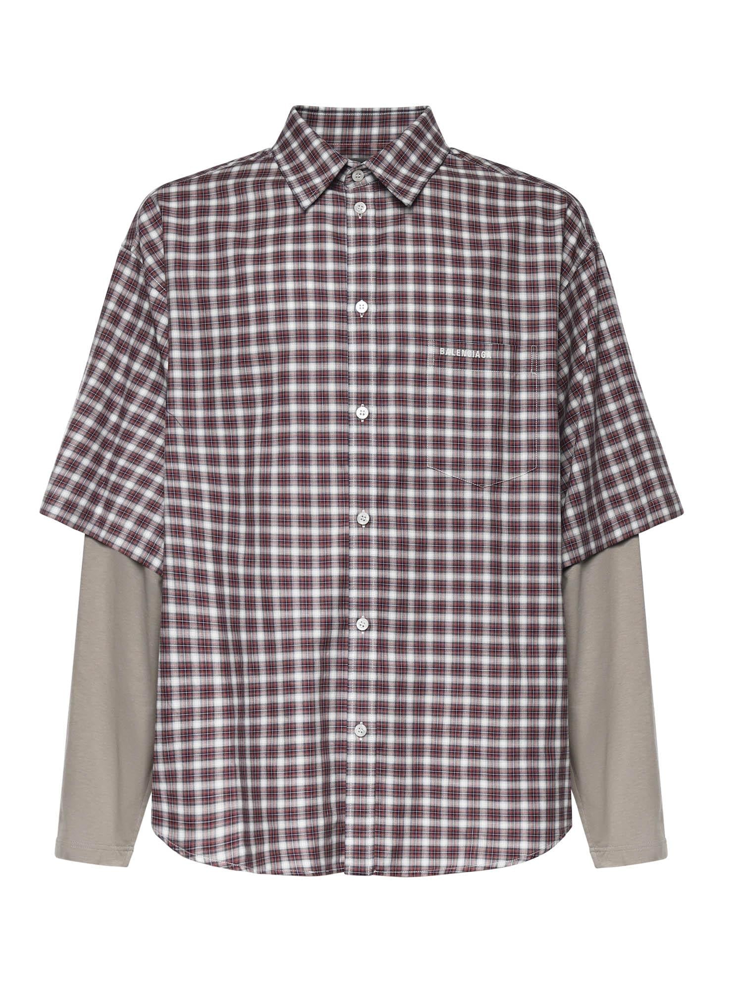 Оригінальна Camicia Wrong Sleeve In Popeline Balenciaga – боковий вид