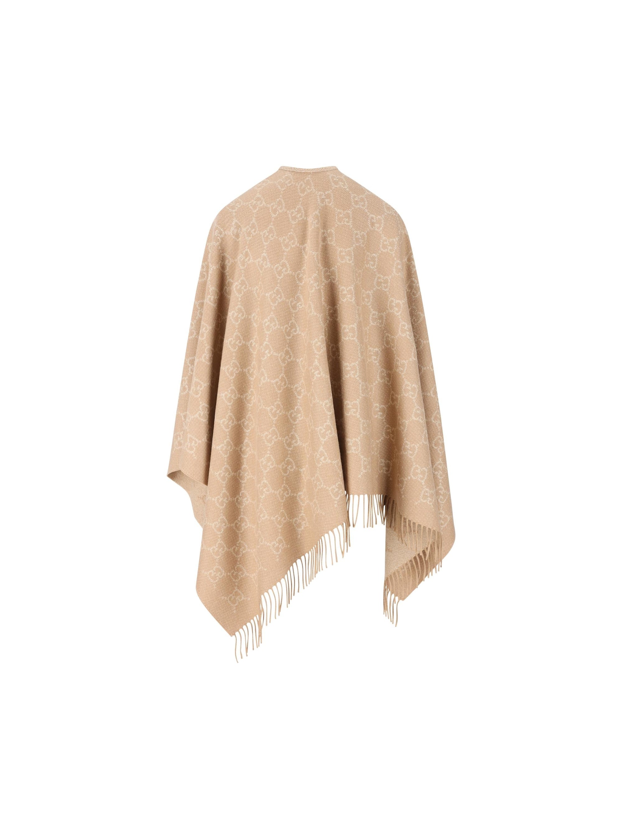 Оригінальна Mantella In Cashmere Gg Gucci – вид ззаду