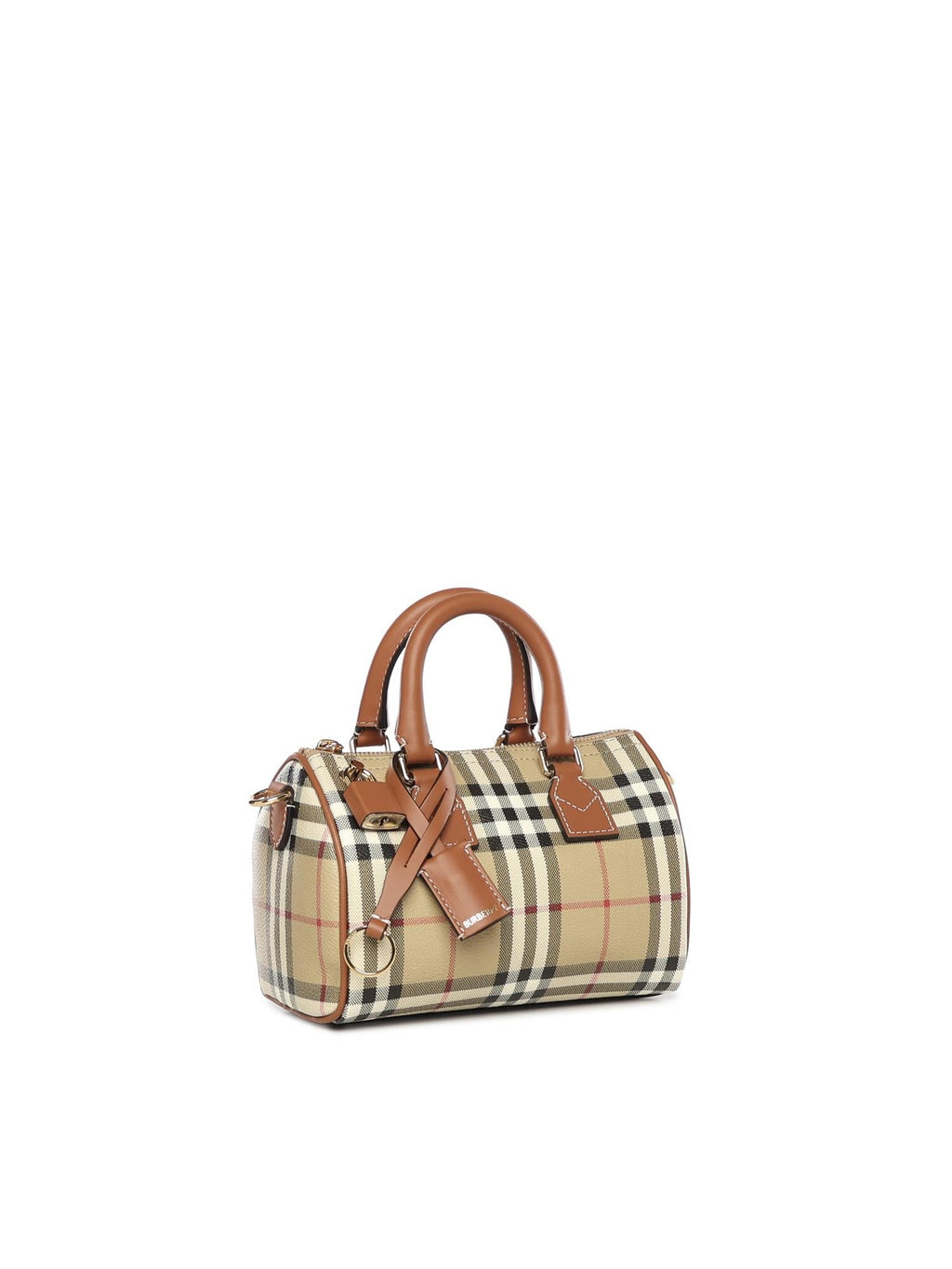 Оригінальна Borsa Bowling Mini Check Burberry – вид ззаду
