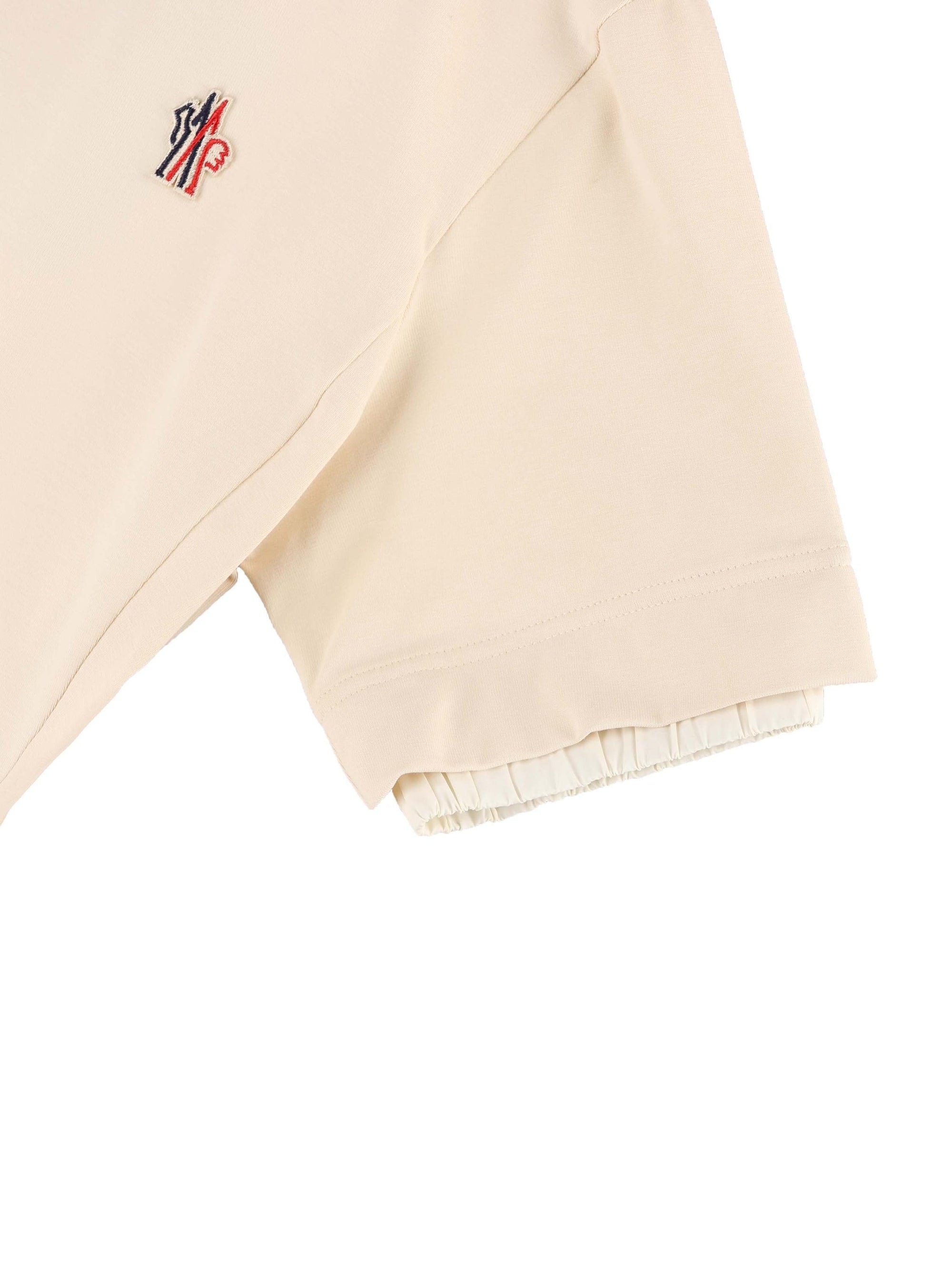Оригінальна T Shirt In Cotton Blend Moncler – збільшений вид