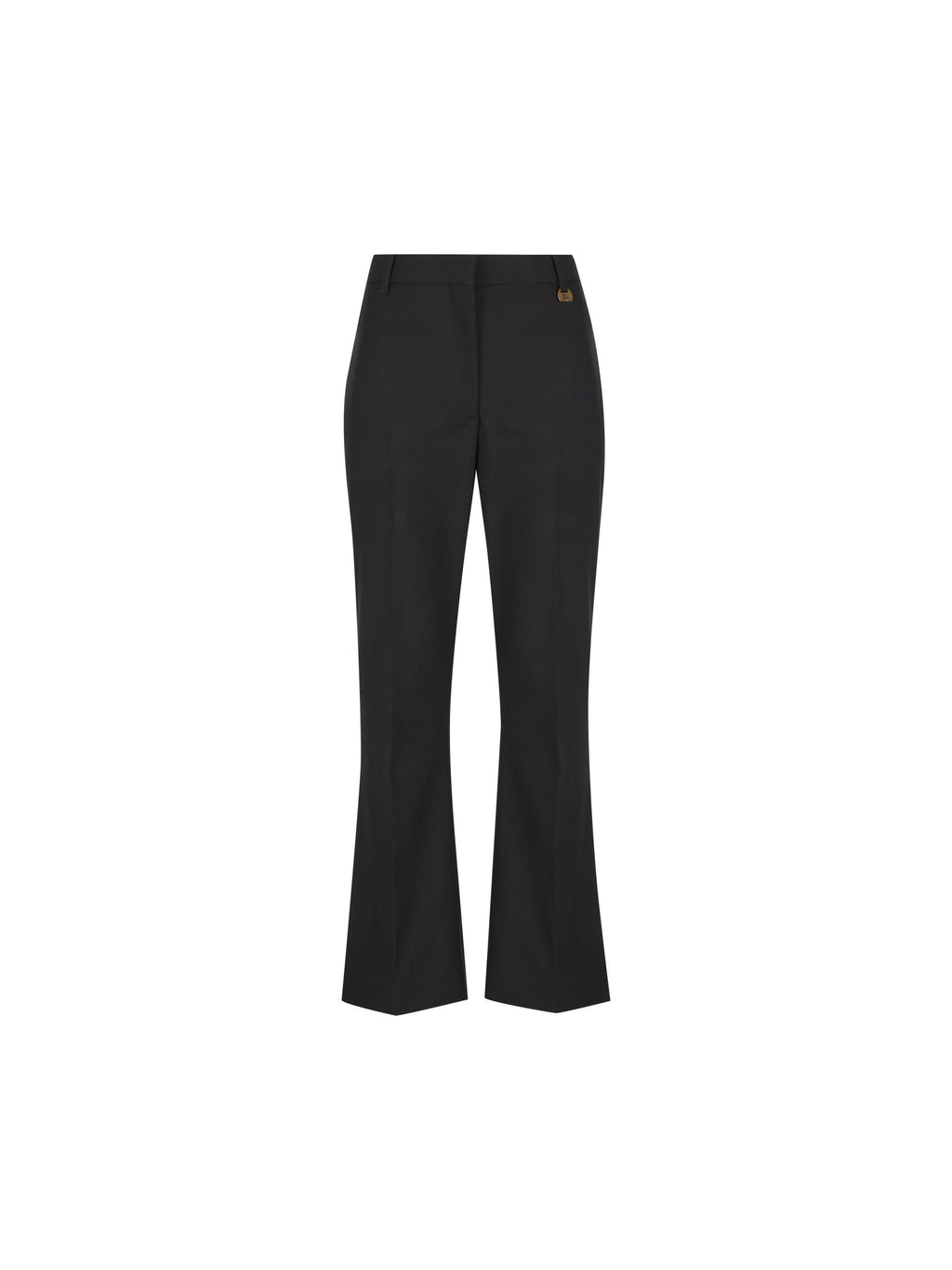 Оригінальна Cropped Flared Wool Trousers Burberry – боковий вид