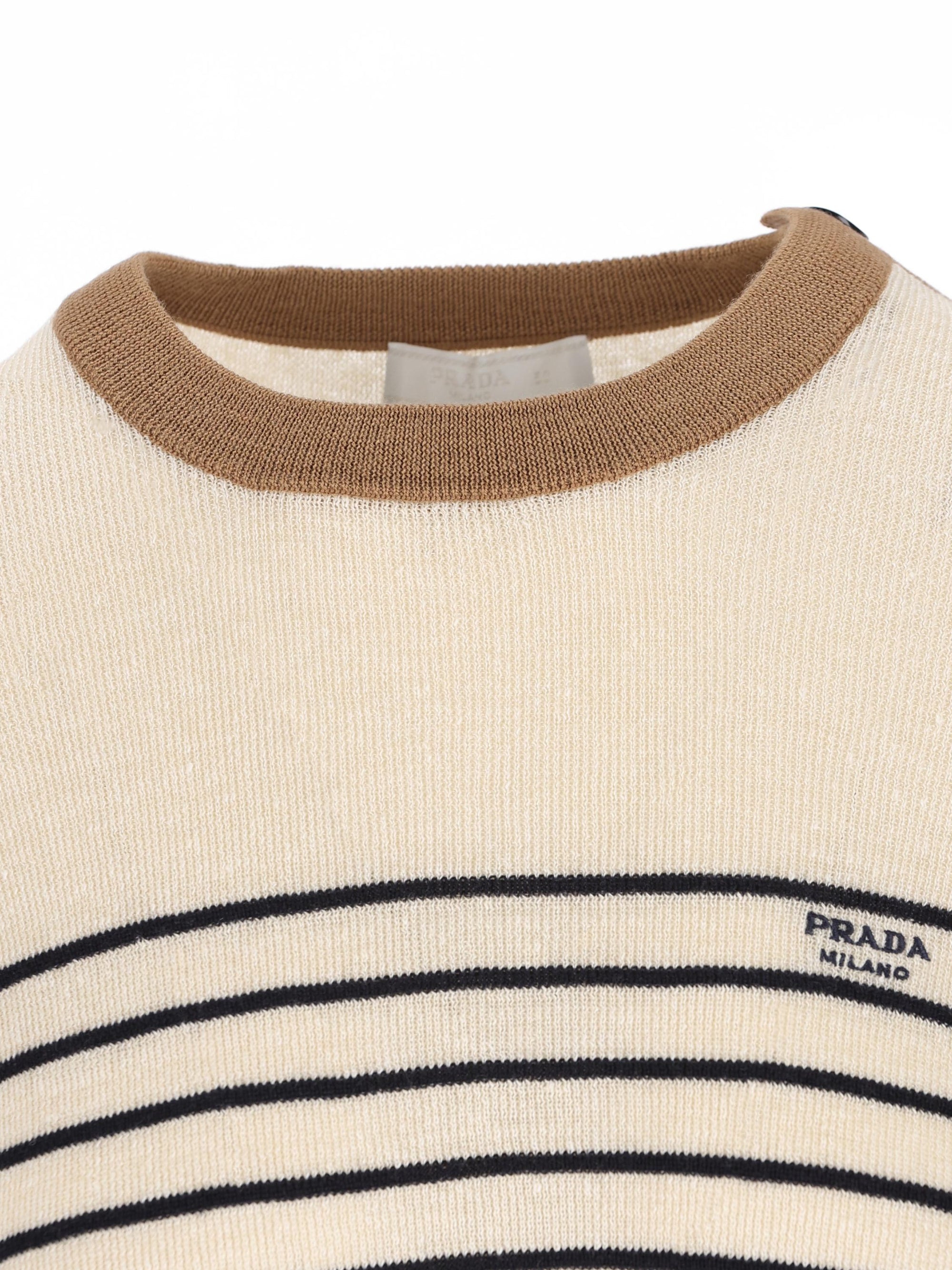 Оригінальна Linen And Cotton Sweater Prada – детальний вид