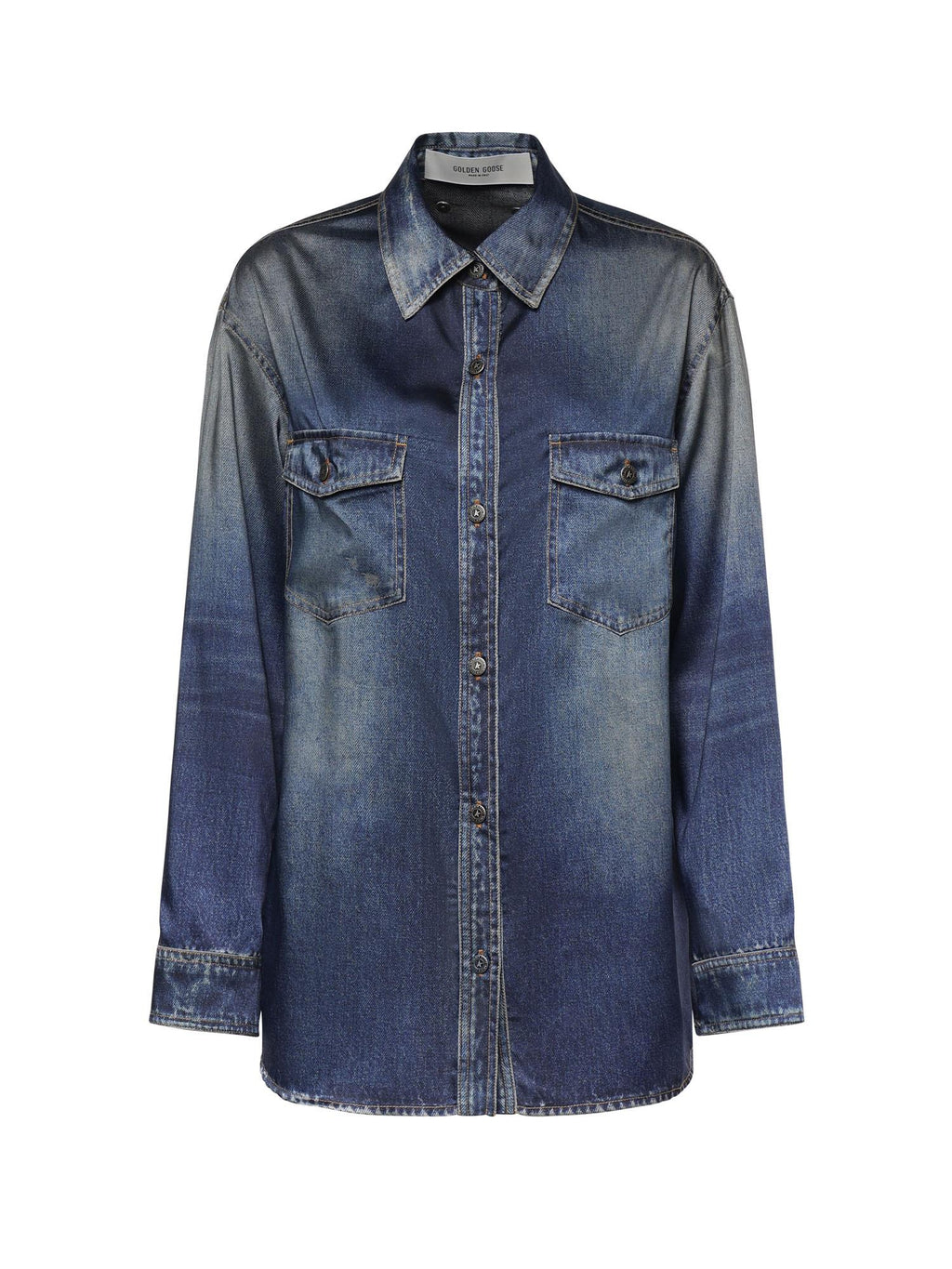 Оригінальна Camicia Effetto Denim Lived-In Golden goose – боковий вид