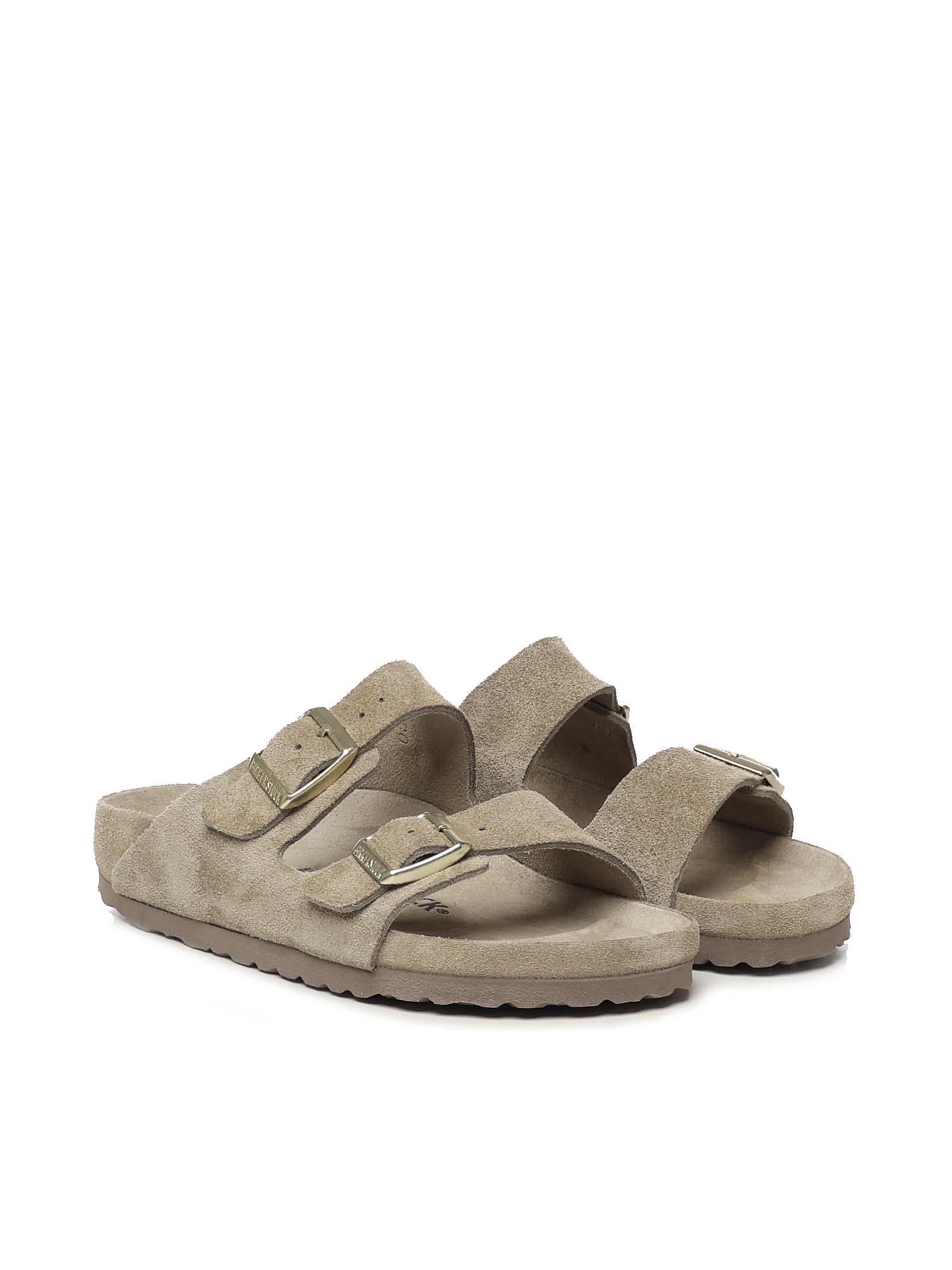 Sandali Arizona In Pelle Scamosciata Birkenstock – Гарантія оригінальності – вид ззаду