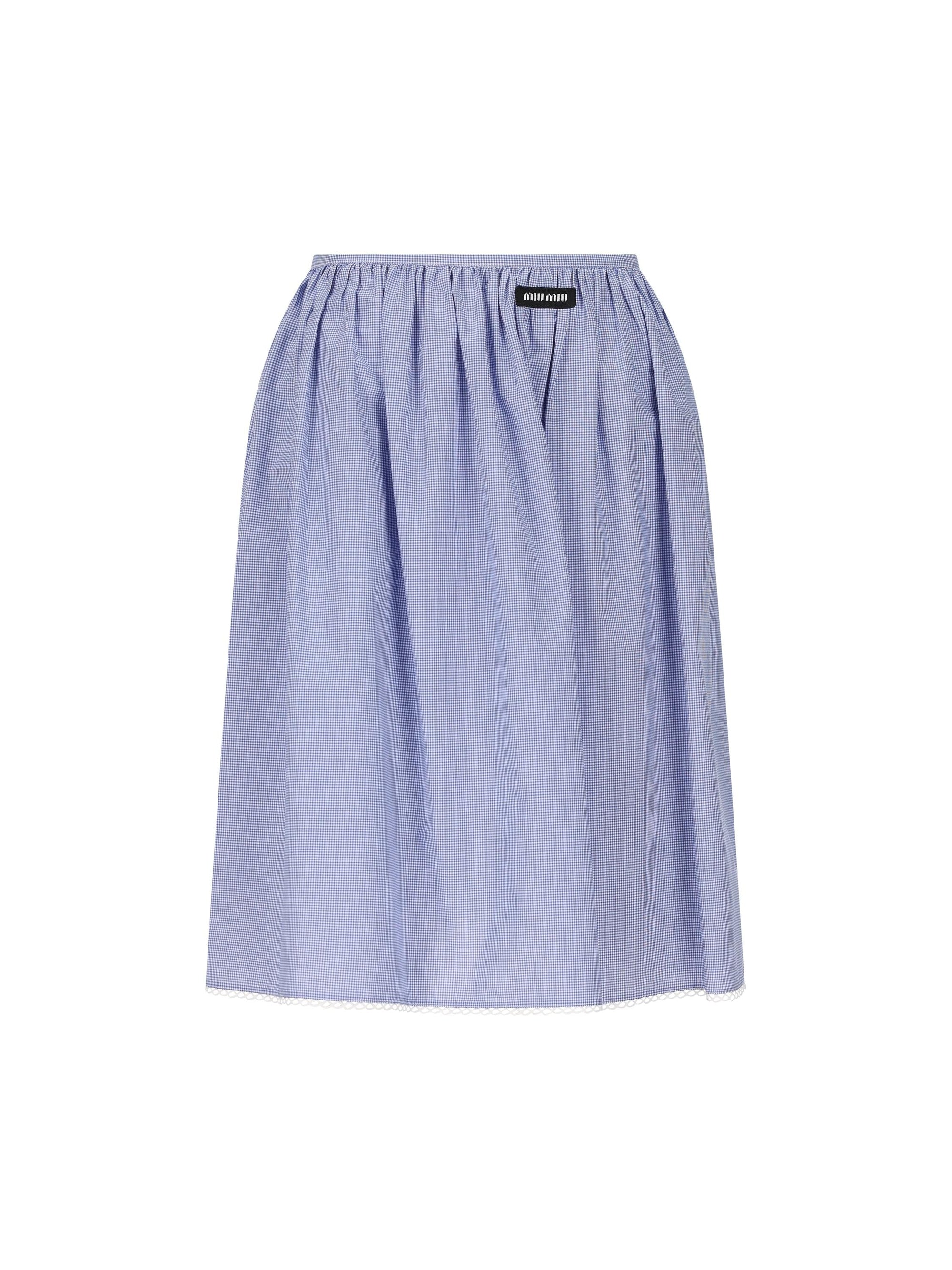 Cotton Skirt Miu miu оригінал – Купити в Україні – боковий вид