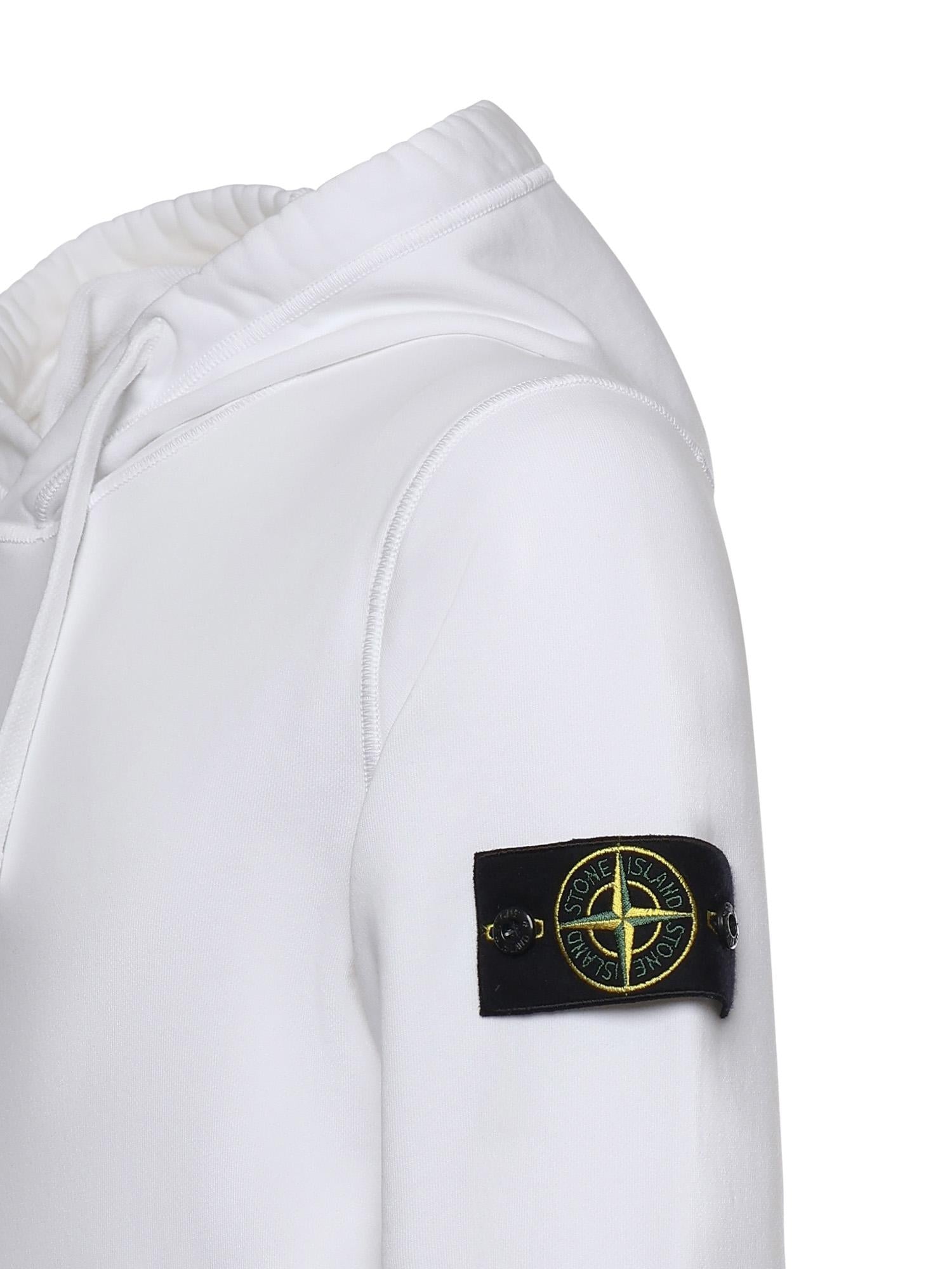 Felpa Con Logo In Cotone Stone island – Гарантія оригінальності – вид ззаду