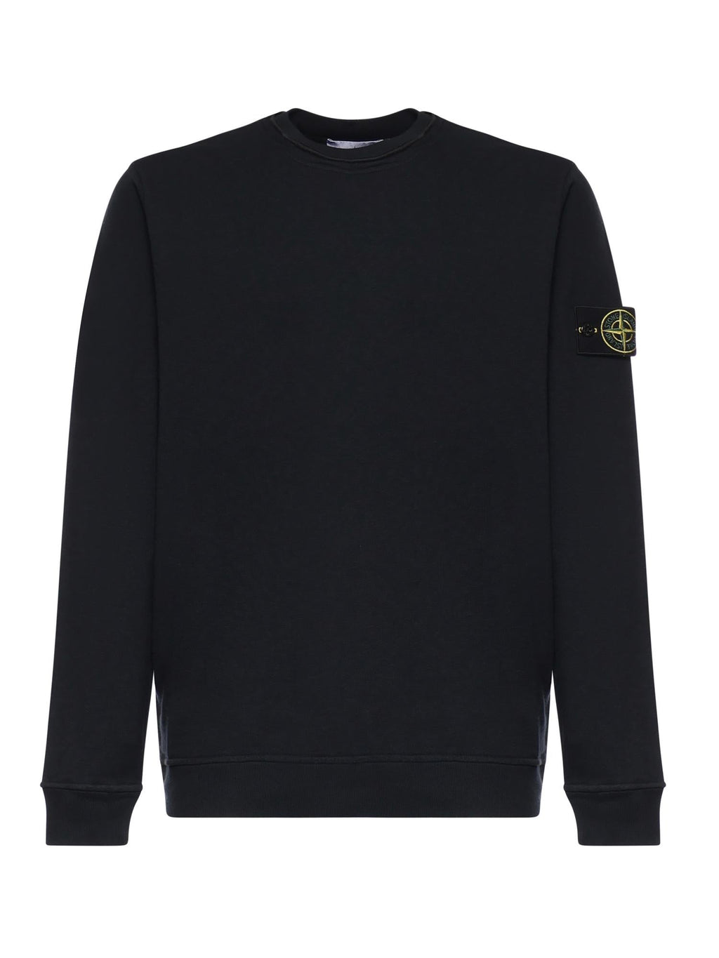 Felpa In Cotone Malfilé Con Logo Stone island оригінал – Купити в Україні – боковий вид