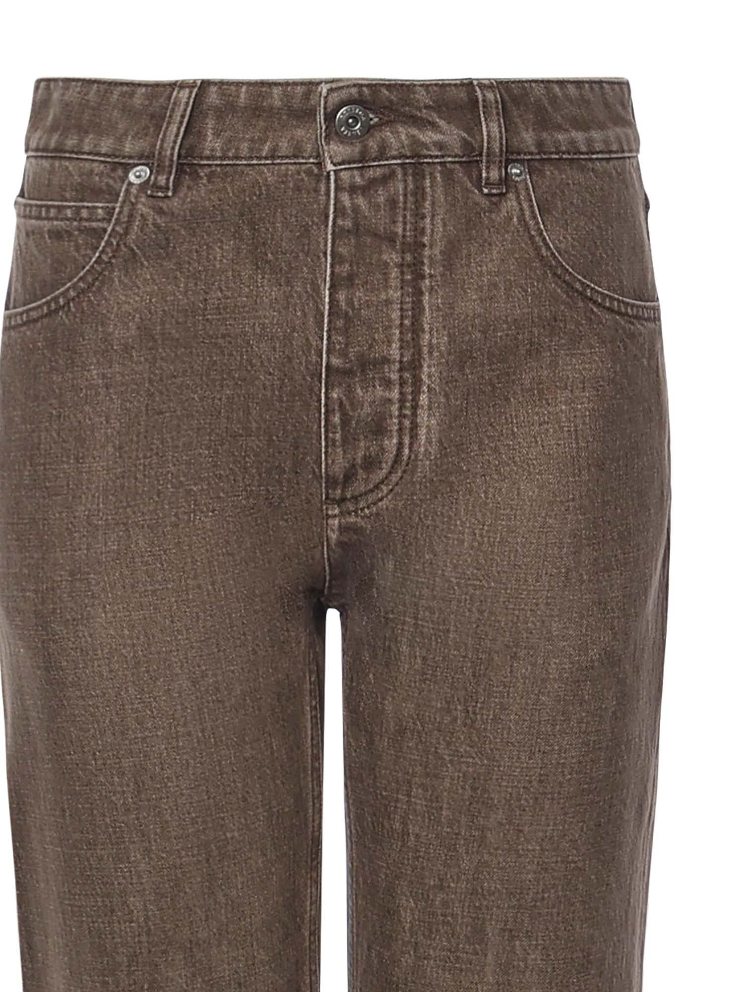 Оригінальна Jeans A Gamba Dritta In Denim Bottega veneta – вид ззаду