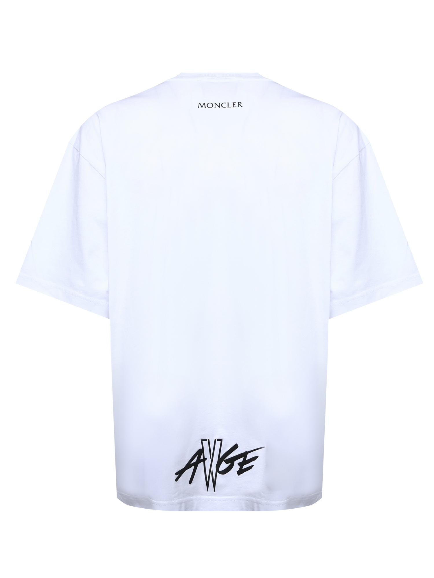 Оригінальна T-Shirt Moncler X A$ap Rocky In Cotone Moncler – детальний вид