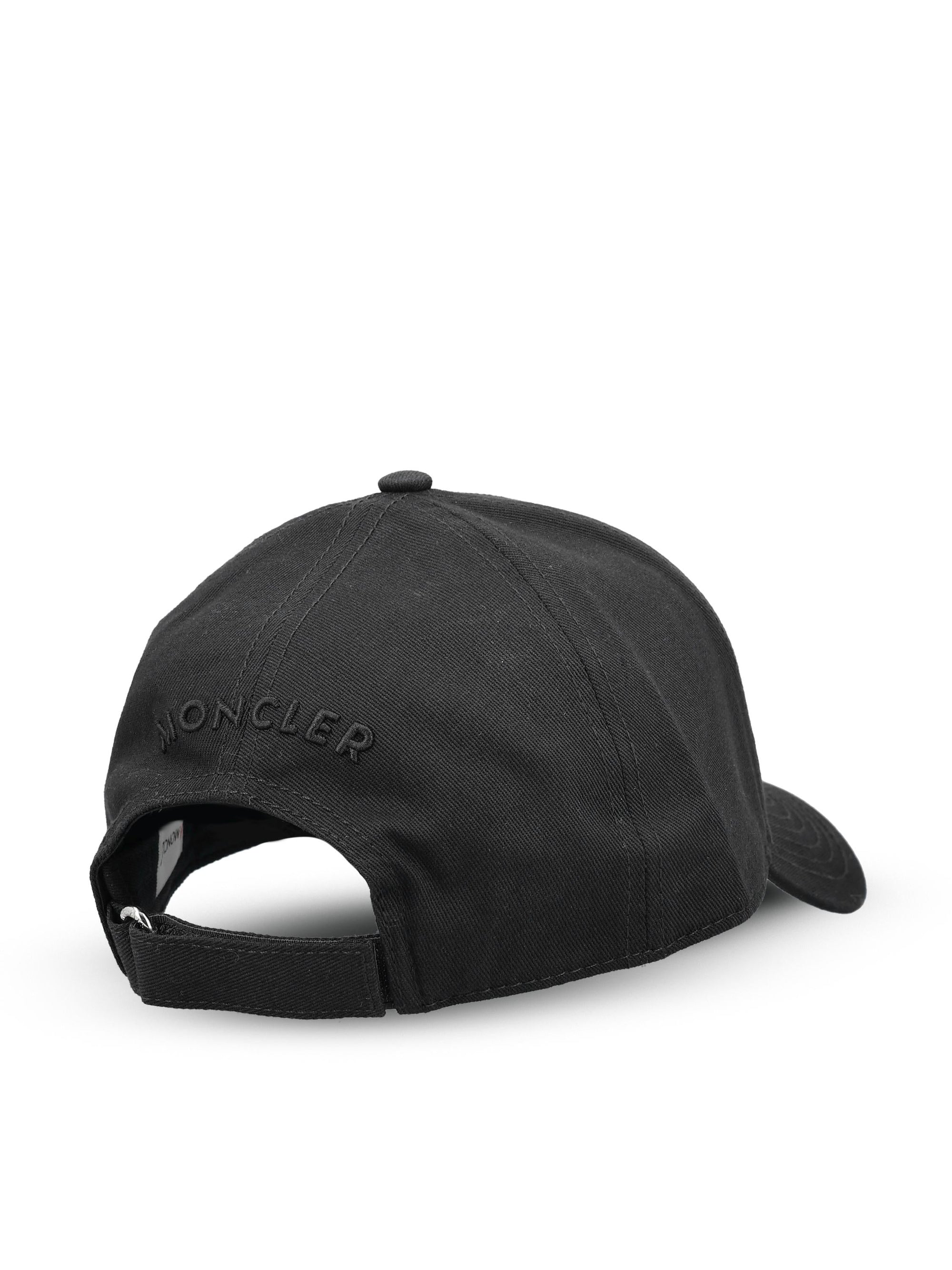 Cotton Baseball Cap Moncler – Гарантія оригінальності – детальний вид - MONCLER