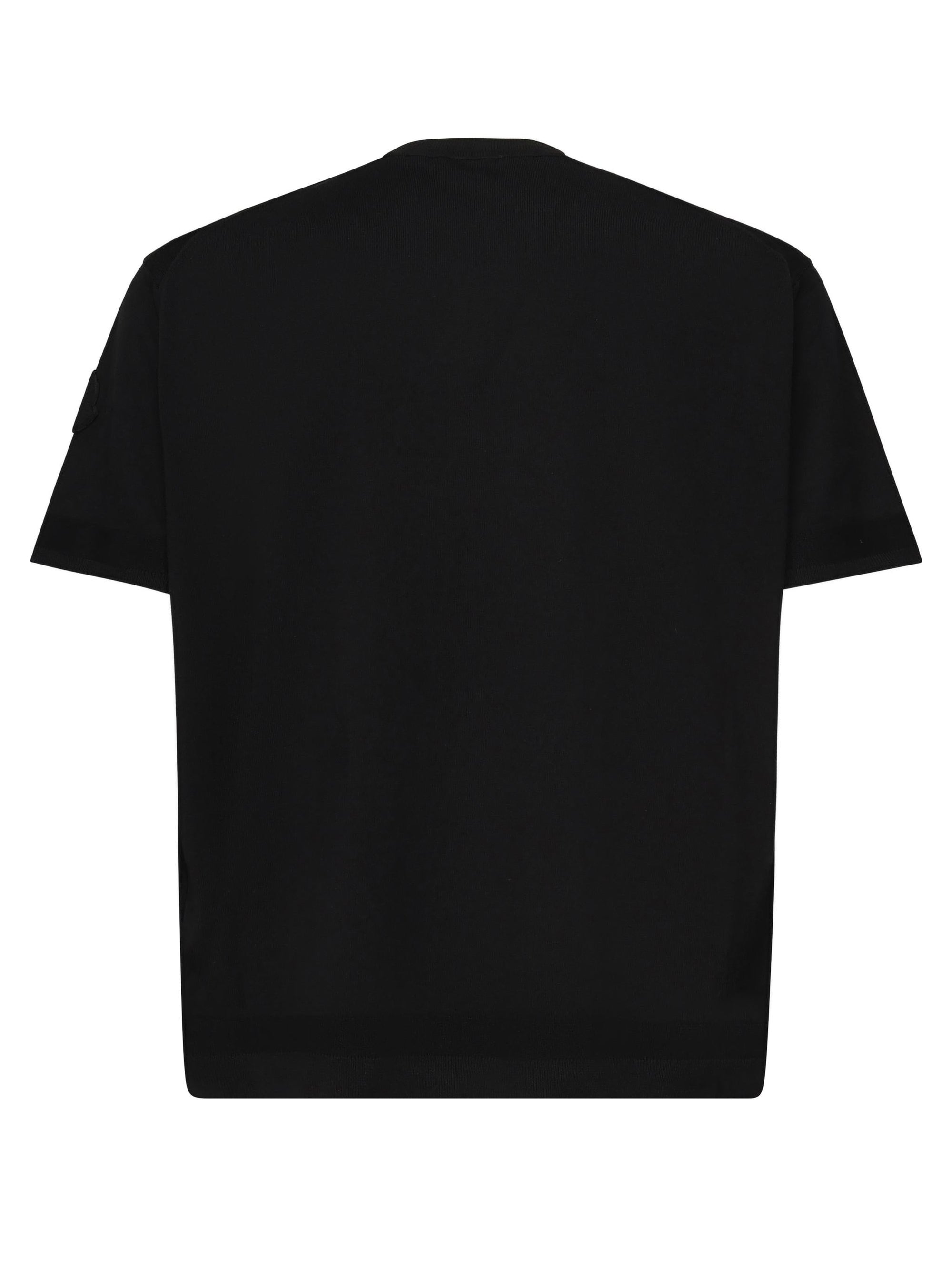 T-Shirt In Cotone Moncler – Гарантія оригінальності – детальний вид