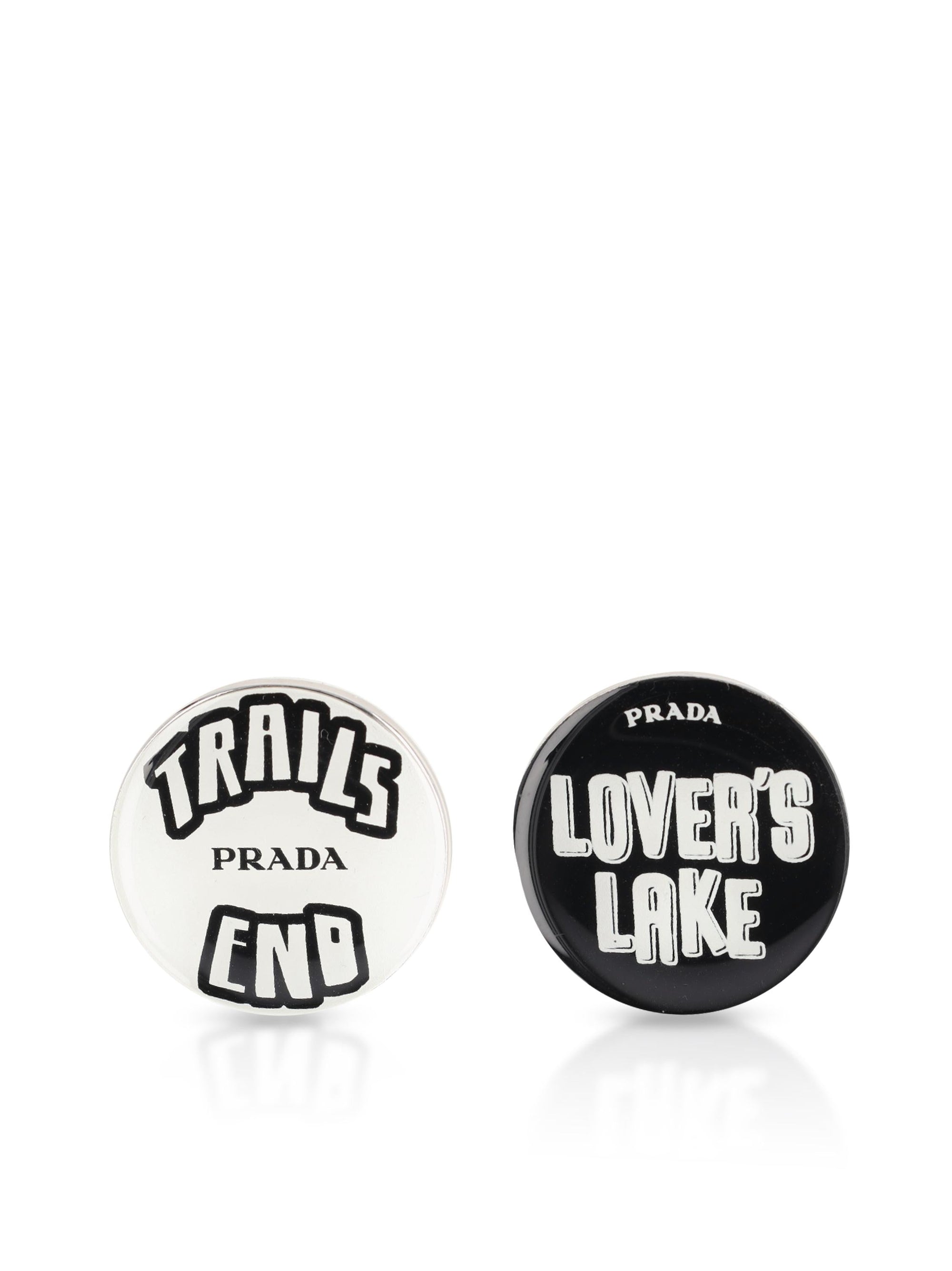Enamelled Metal Brooches Prada – Гарантія оригінальності – боковий вид