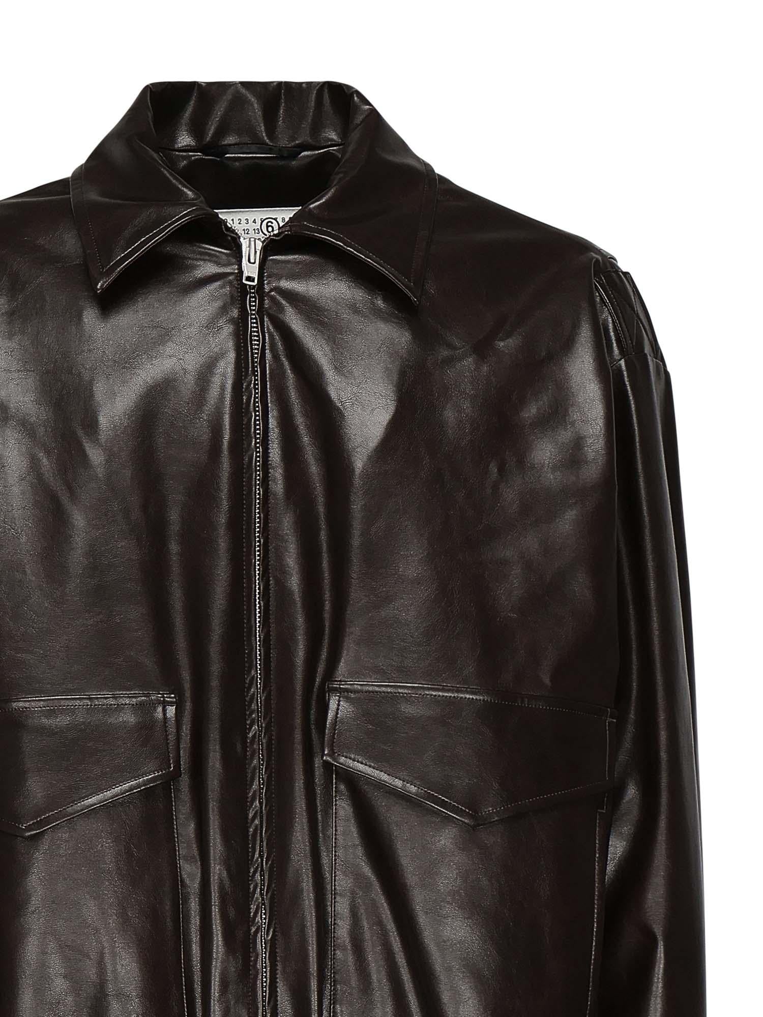 Giacca In Ecopelle Maison margiela – Гарантія оригінальності – вид ззаду